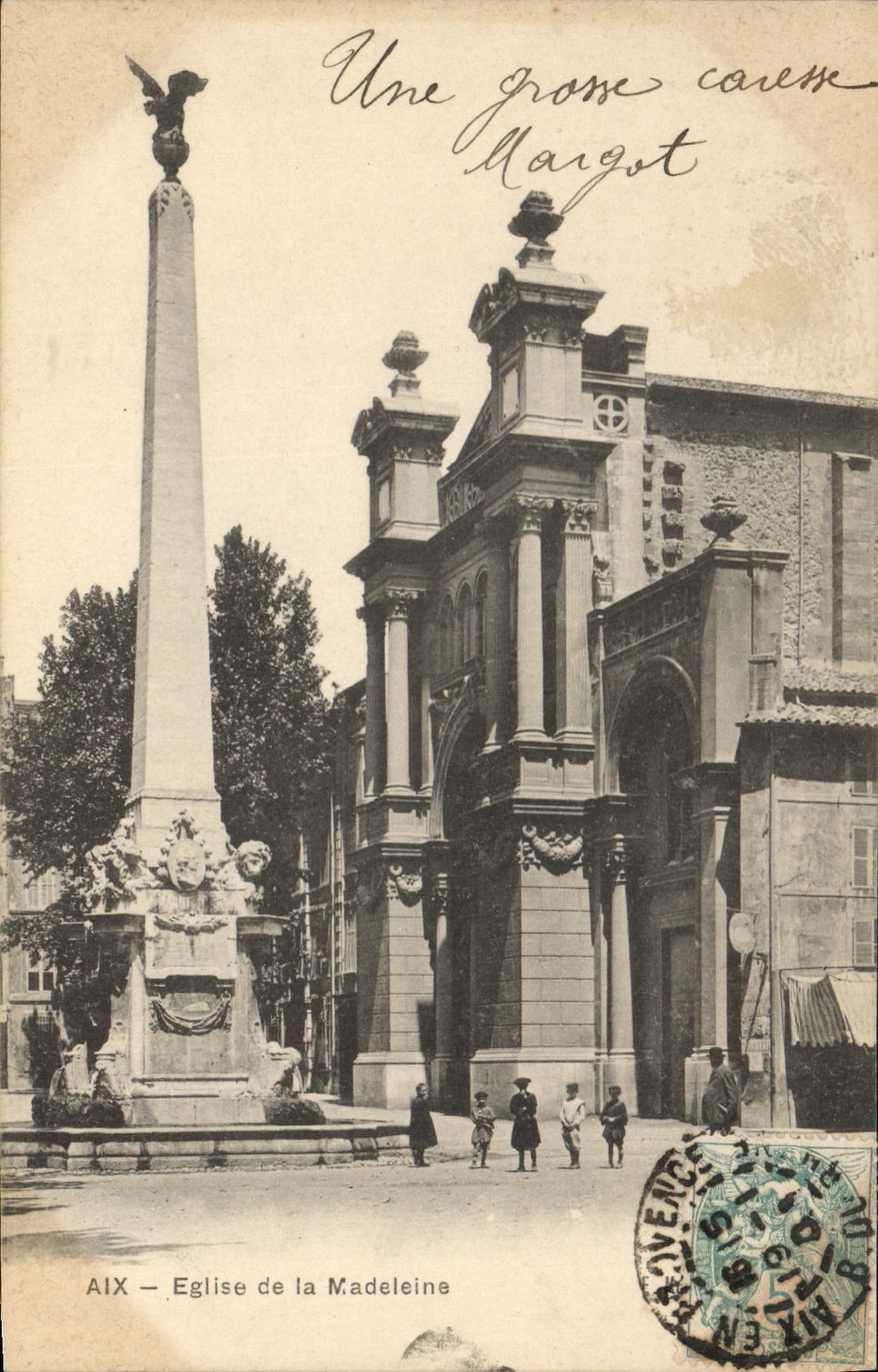 CPA Aix Eglise de la Madeleine 