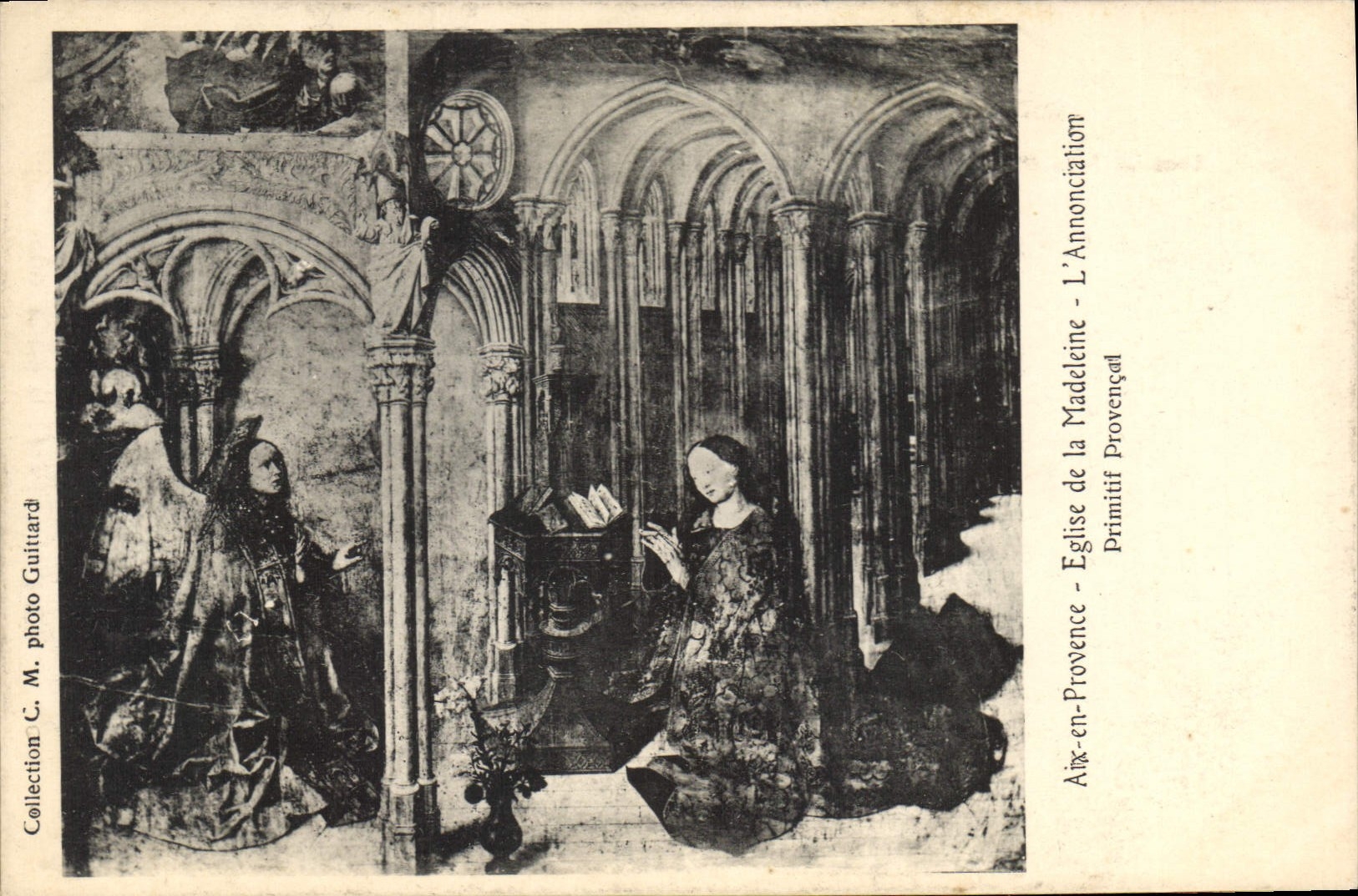 CPA Aix en Provence Eglise de la Madeleine L'Annonciation Primitif Provencat 