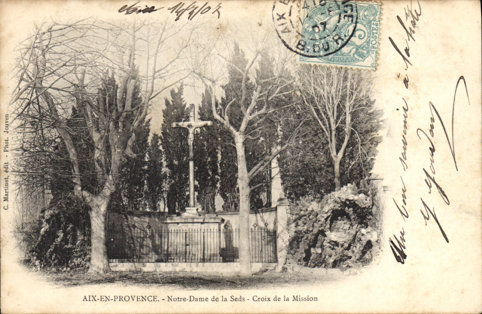 CPA Aix en Provence Notre Dame de la Seds Croix de la Mission 