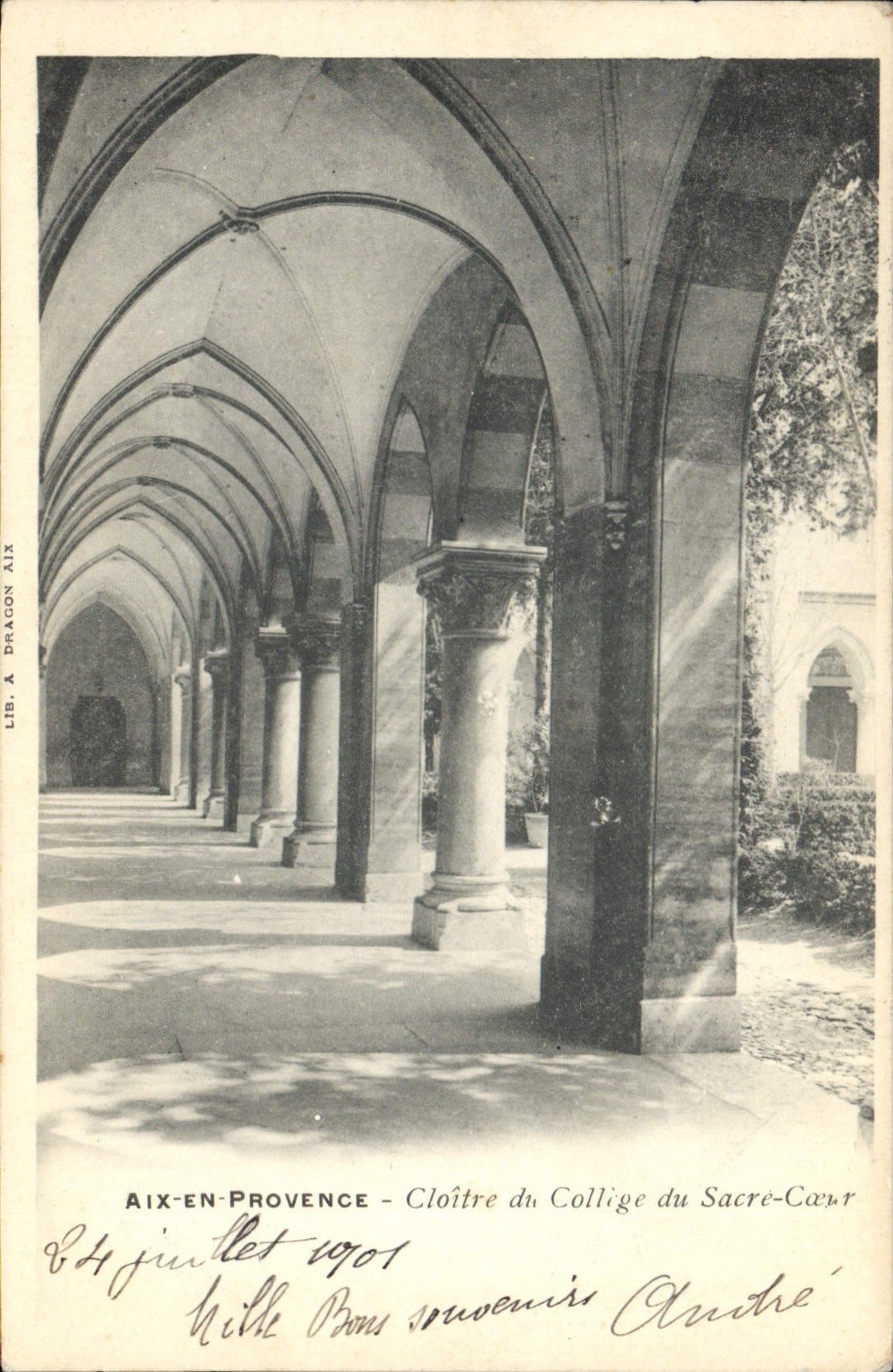 CPA Aix en Provence Cloitre du College du Sacre Coeur 