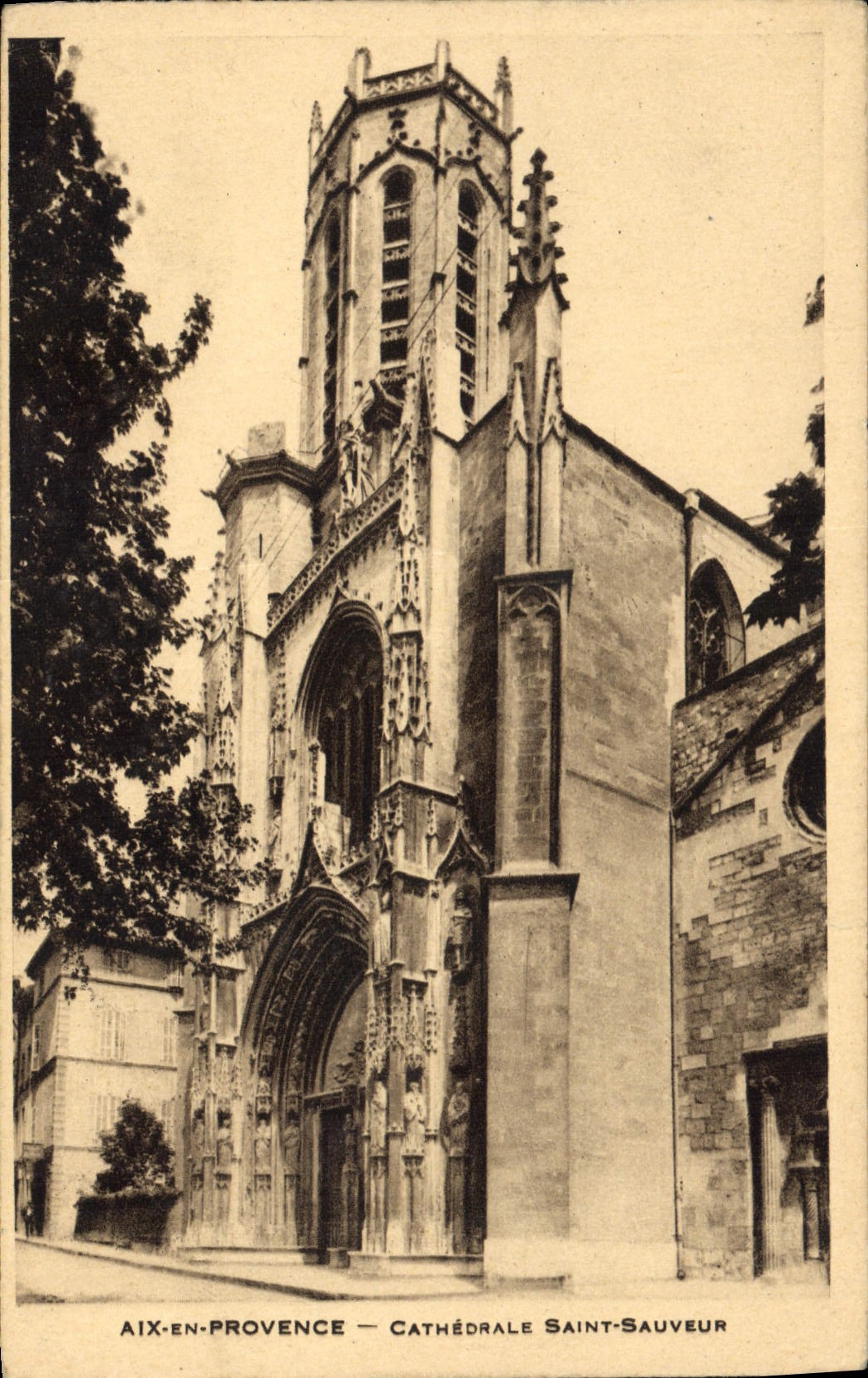CPA Aix en Provence Cathedrale Saint Sauveur 
