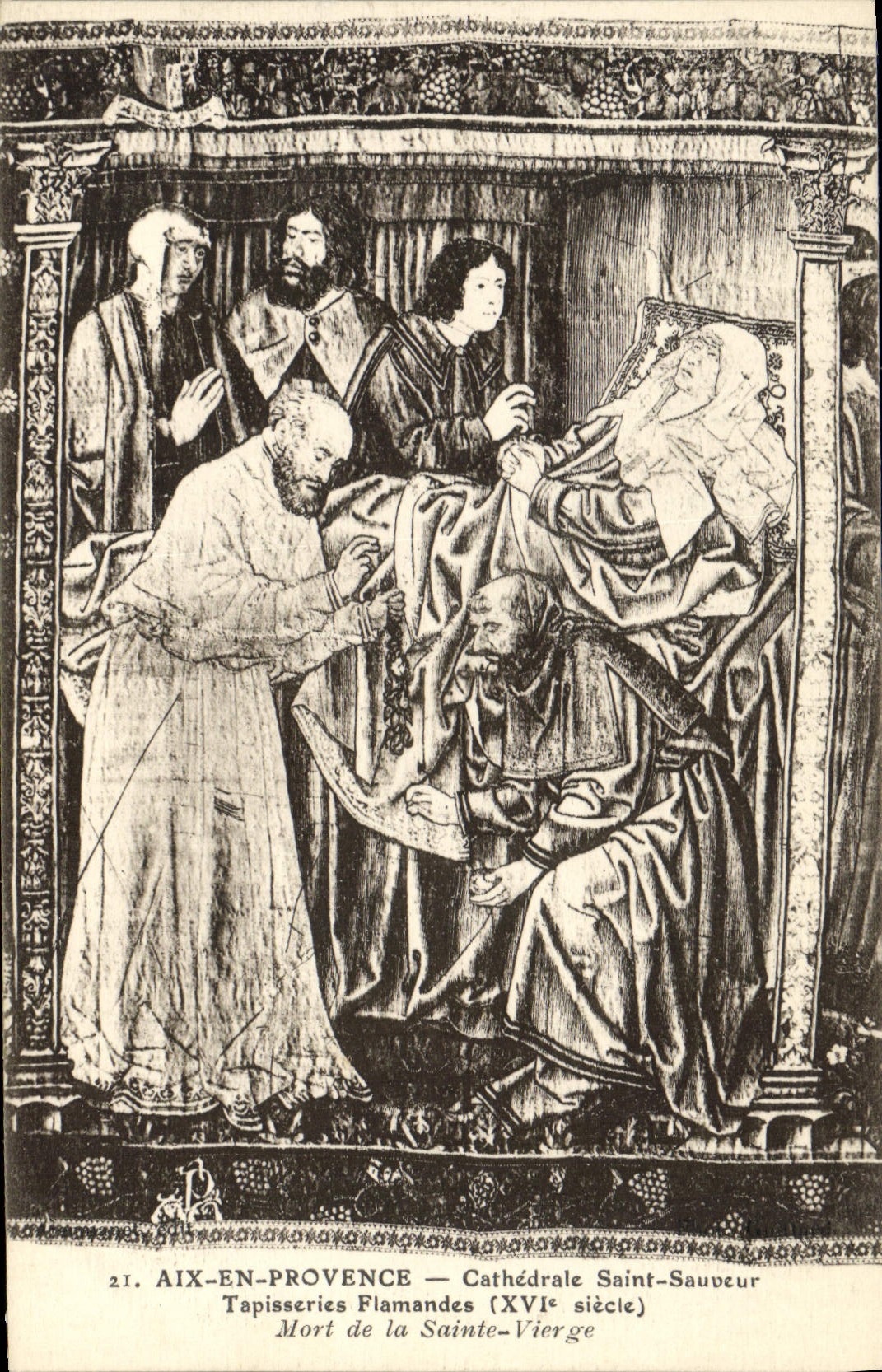 CPA Aix en Provence Cathedrale Saint Sauveur Tapisseries Flamandes XVI siecle 