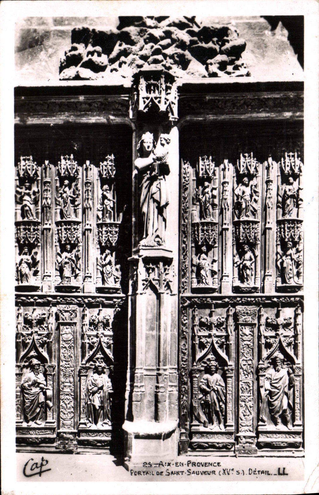 CPA Aix en Provence Portail de Saint Sauveur XV S Detail 