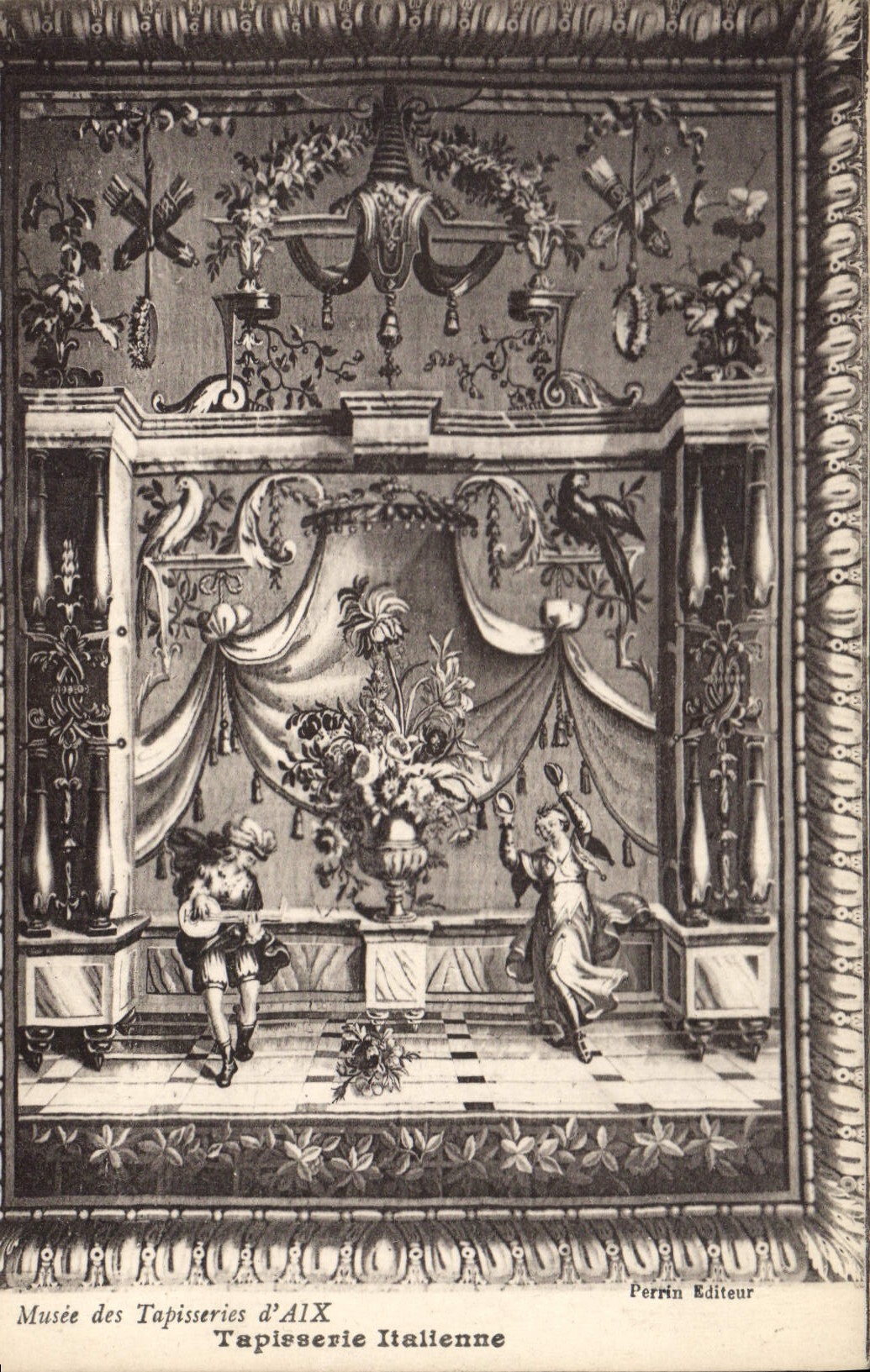 CPA Musee des Tapisseries d'Aix Tapisserie Italienne 