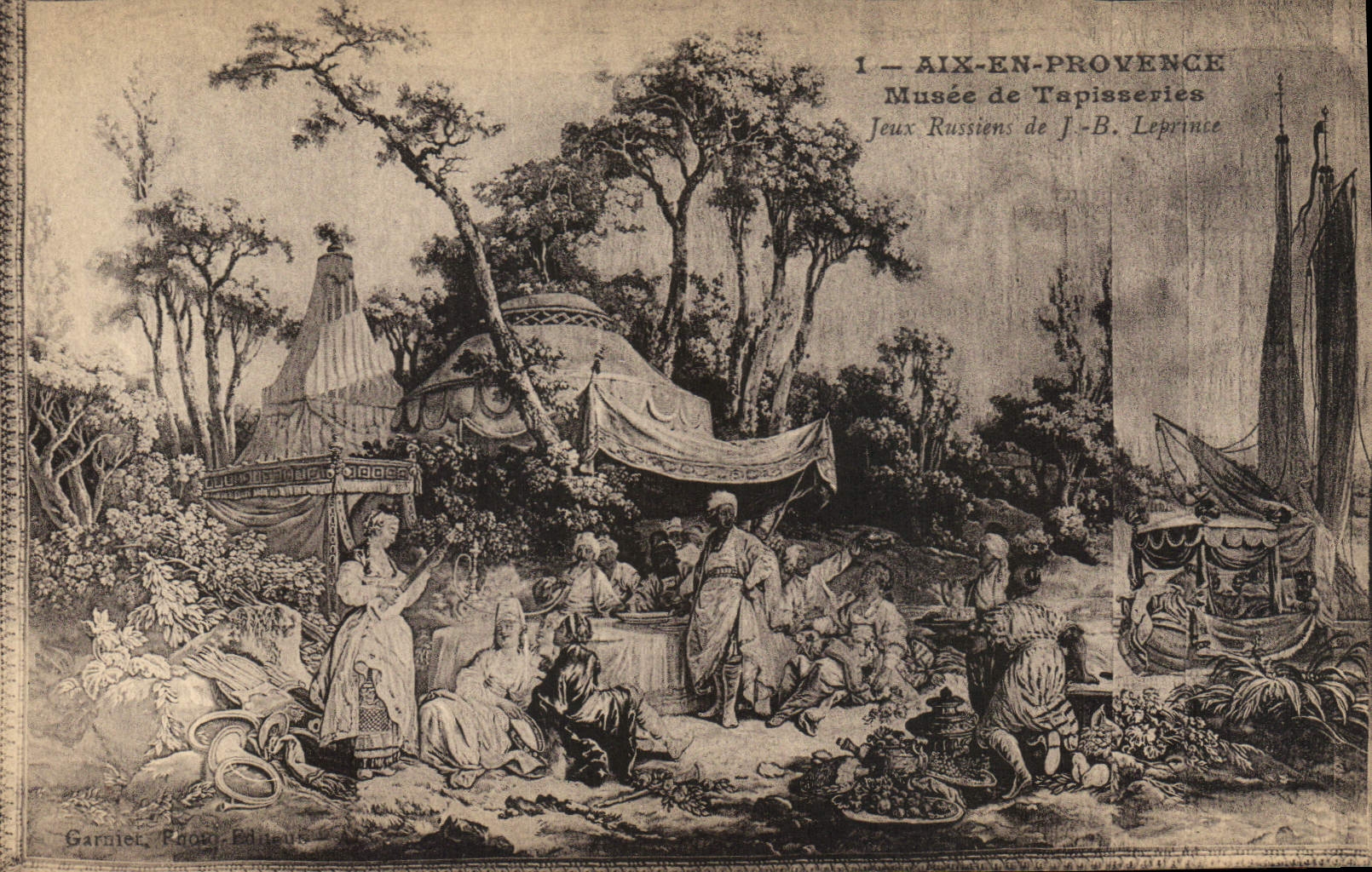CPA Aix en Provence Musee des Tapisseries Jeux Russiens de J B Leprince 