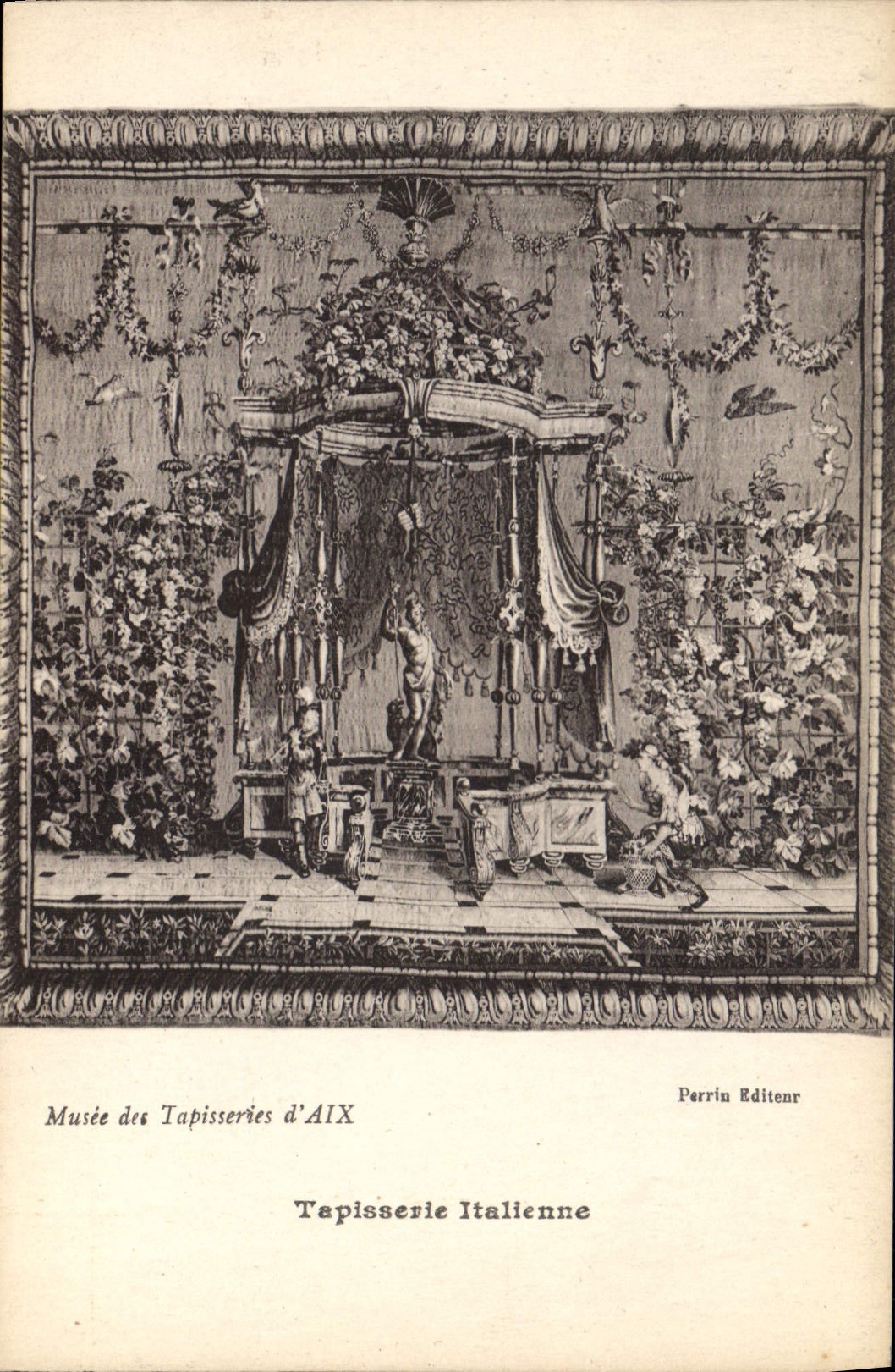 CPA Musee des Tapisseries d'Aix Tapisserie Italienne 