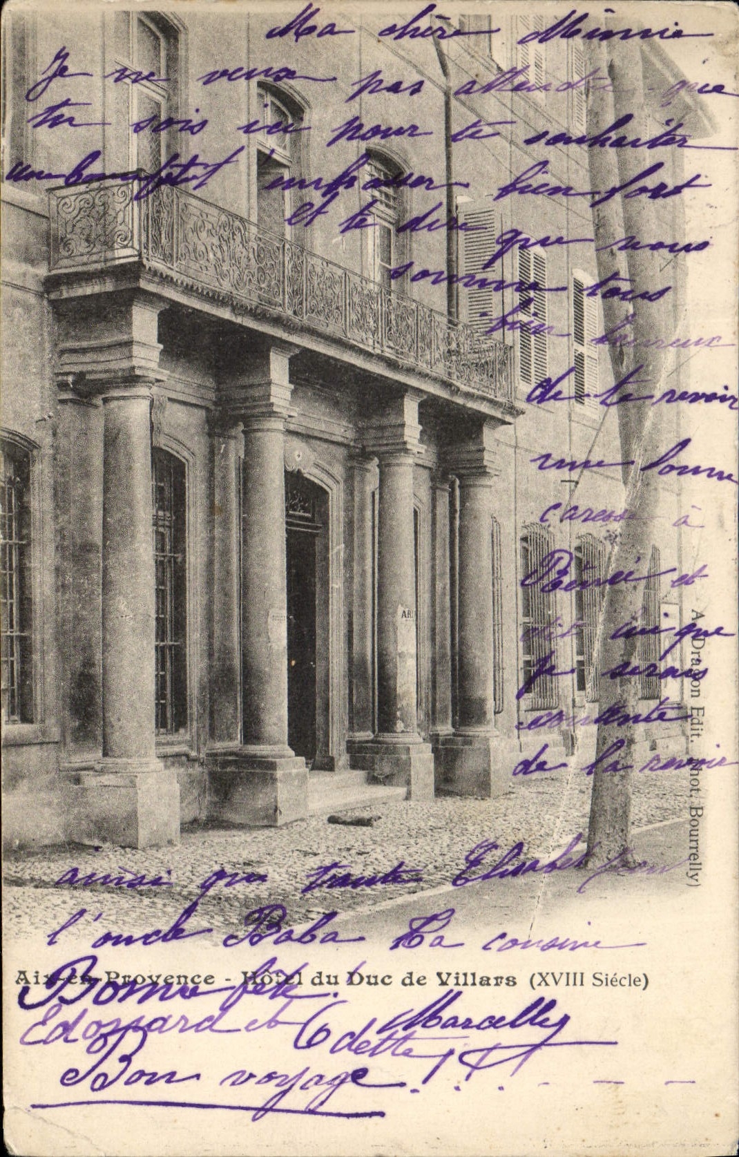 CPA Aix en Provence hotel du Duc de Villars XVIII Siecle 