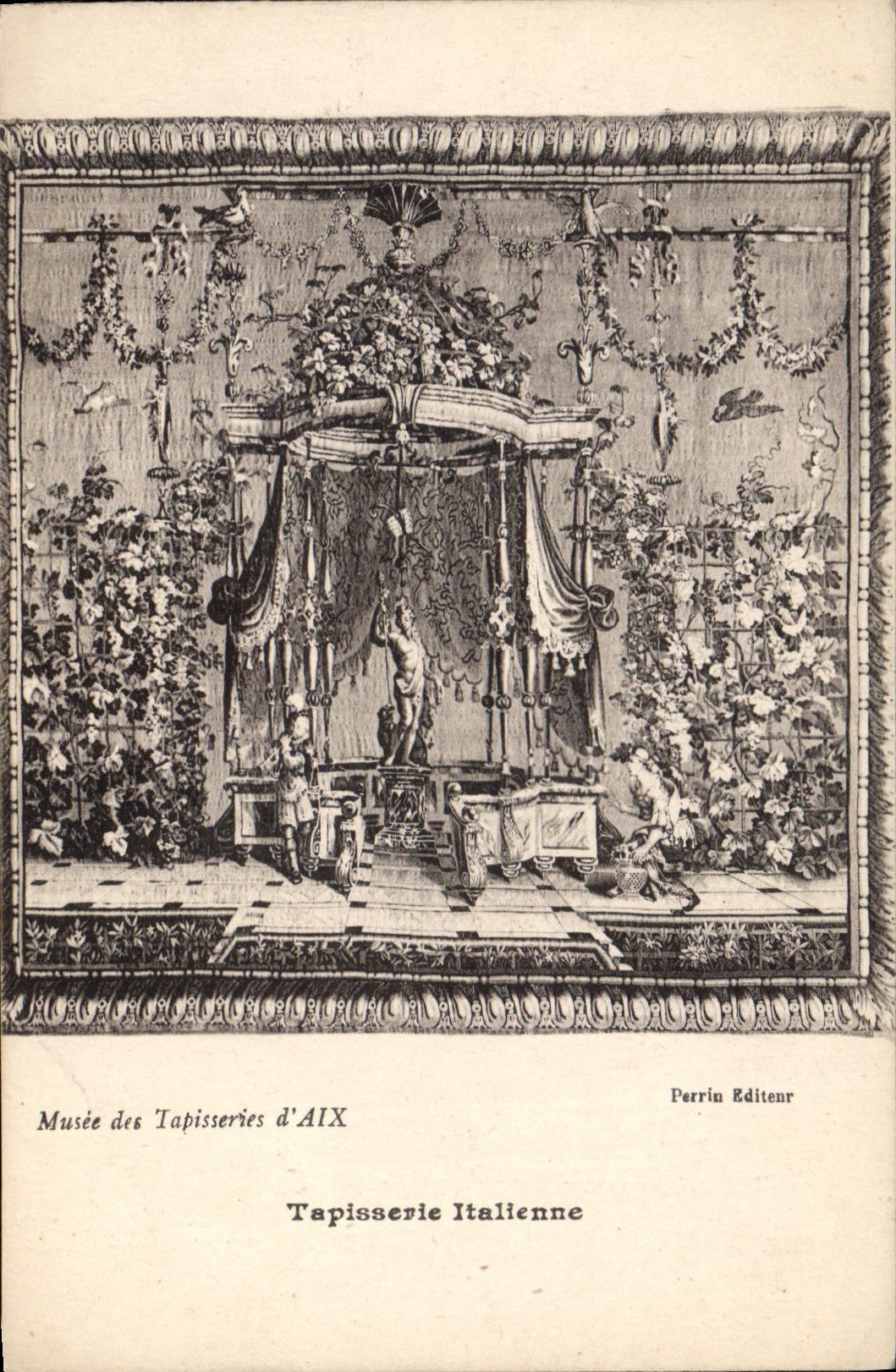 CPA Musee des Tapisseries d'Aix Tapisserie Italienne 