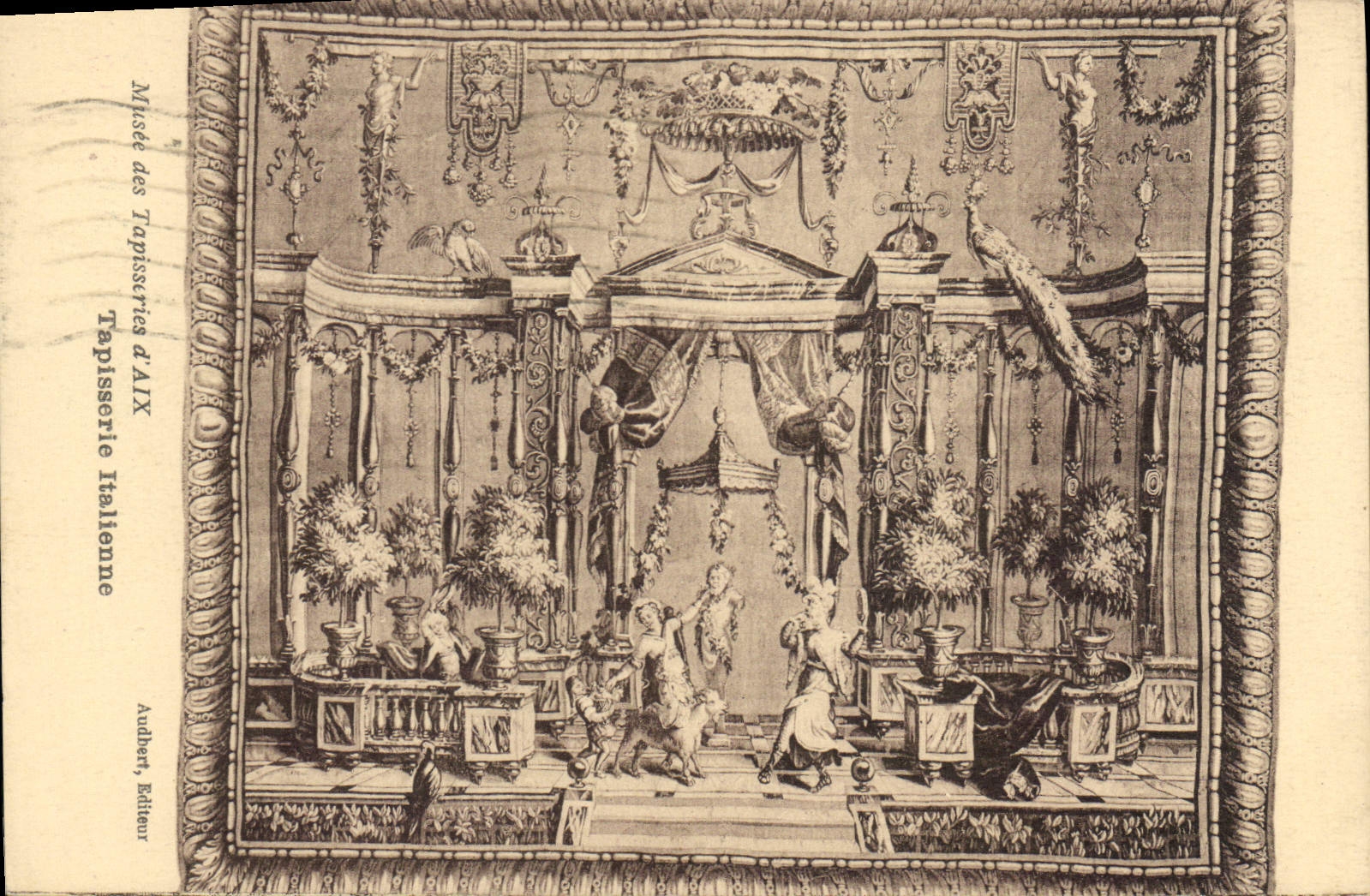 CPA Musee des Tapisseries d'Aix Tapisserie Italienne 