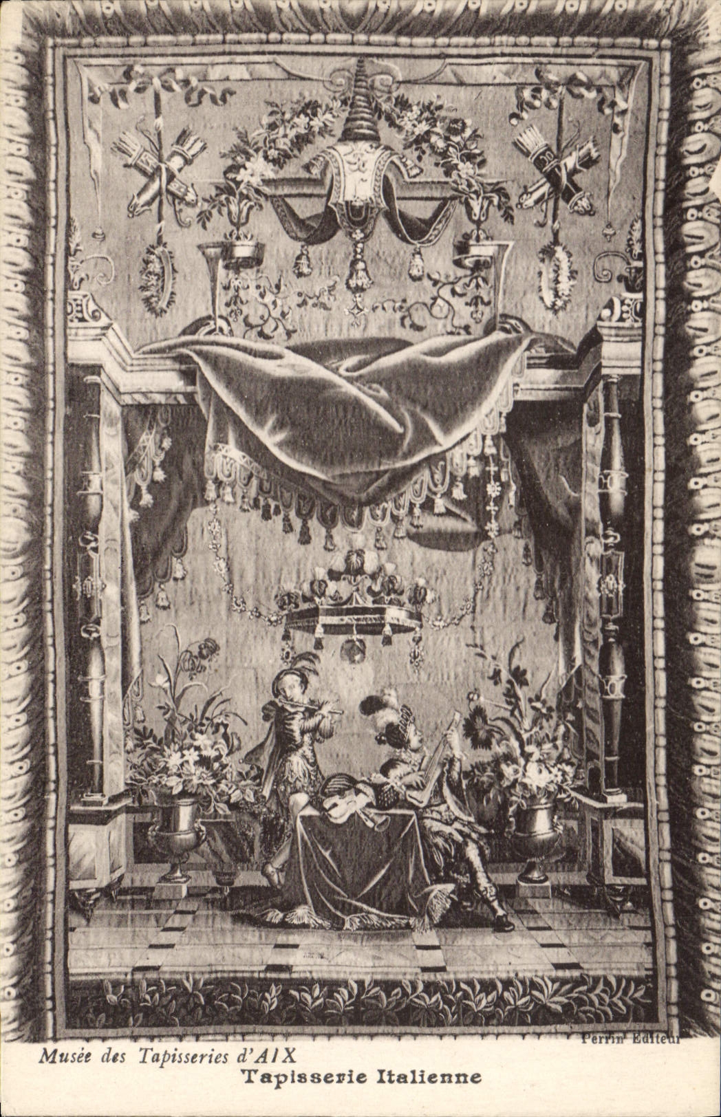 CPA Musee des Tapisseries d'Aix Tapissserie Italienne 