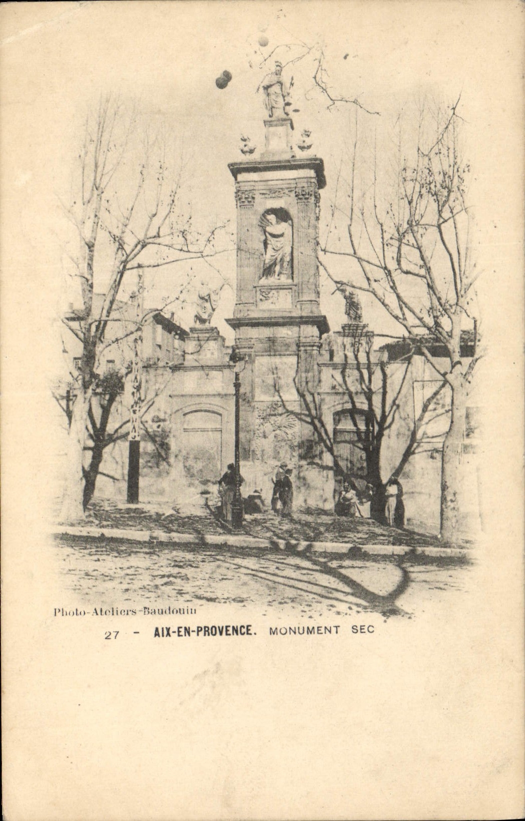 CPA Aix en Provence Monument Sec 
