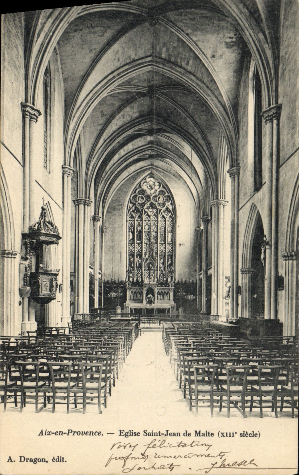 CPA Aix en Provence Eglise Saint Jean de Malte XIII siecle 