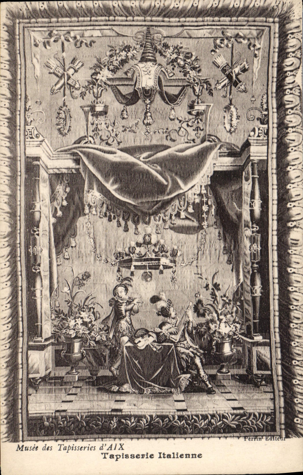 CPA Musee des tapisseries d'Aix Tapisserie Italienne 