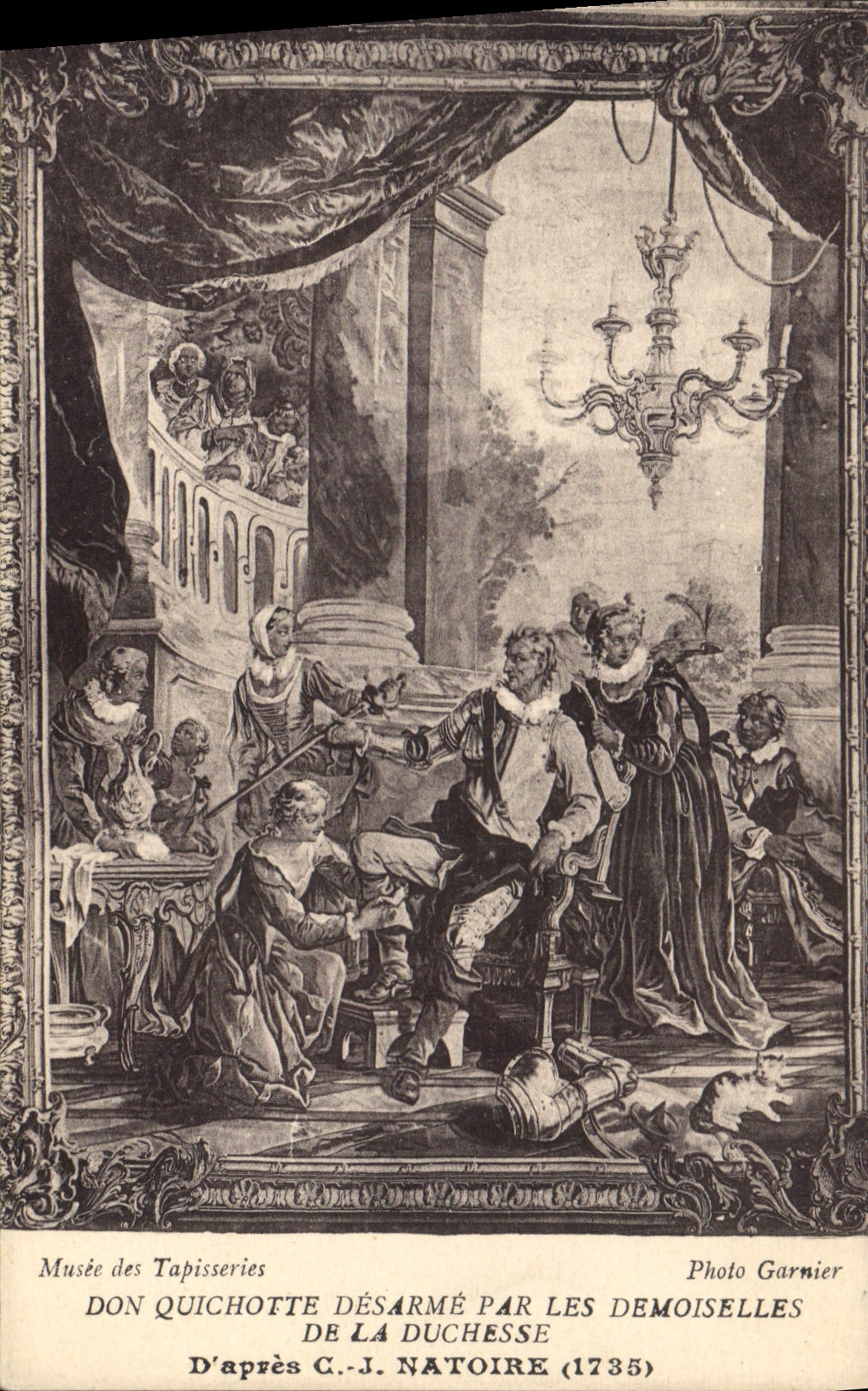 CPA Musee des Tapisseries Don Quichotte Desarme par les Demoiselles de la Ducheese d'apres C J Natoi
