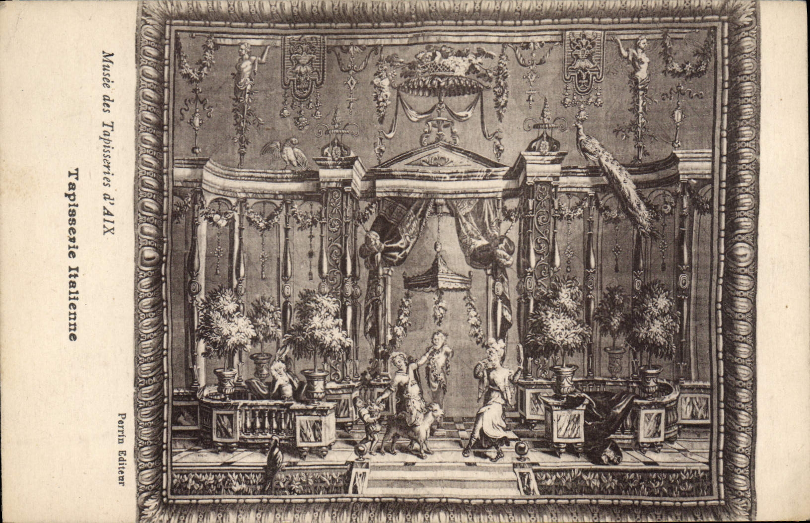 CPA Musee des Tapisseries d'Aix Tapisserie Italienne 