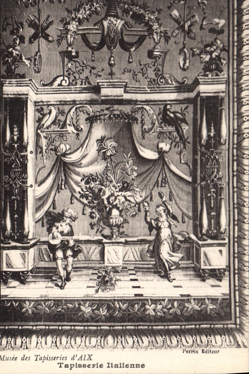 CPA Musee des Tapisseries d'Aix Tapisserie Italienne 