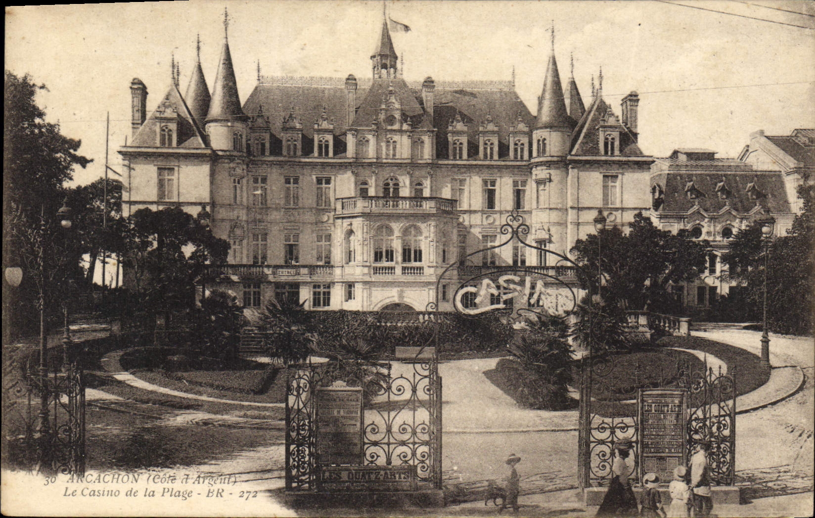 CPA Arcachon Cote d'Argen le Casino de la Plage