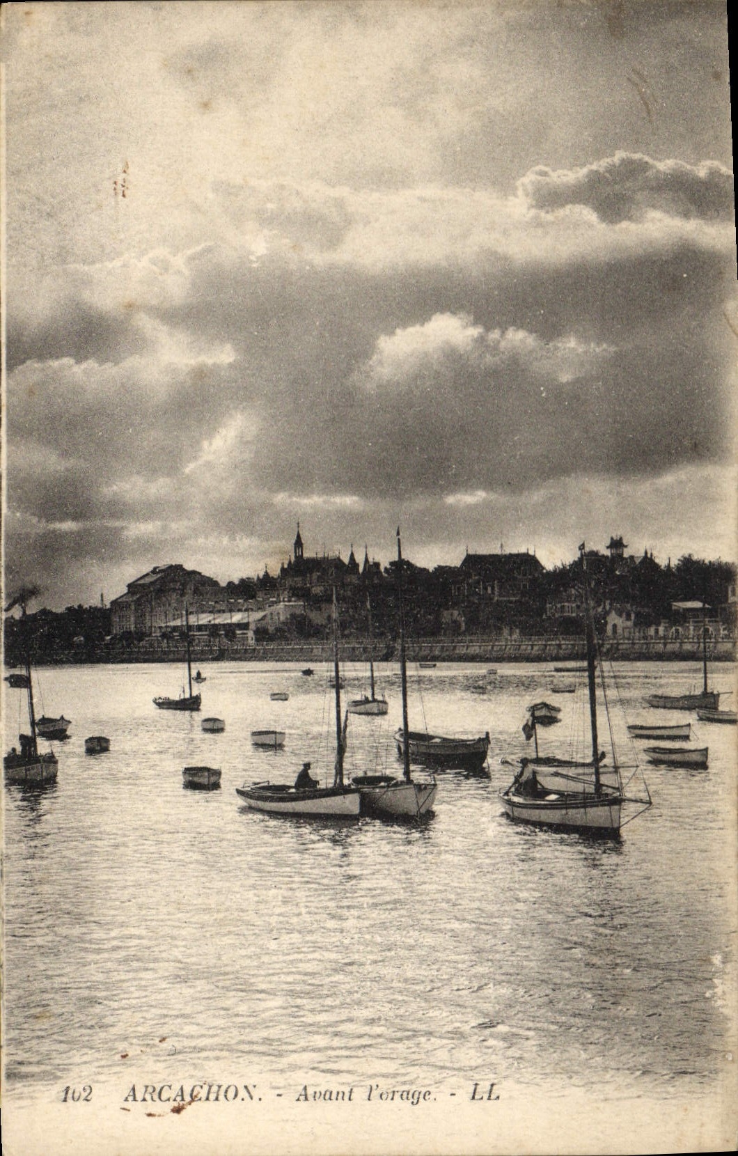 CPA Arcachon Avant l'orage 