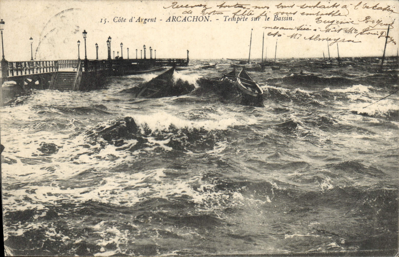 CPA Cote d'Argent Arcachon Tempete sur le Bassin