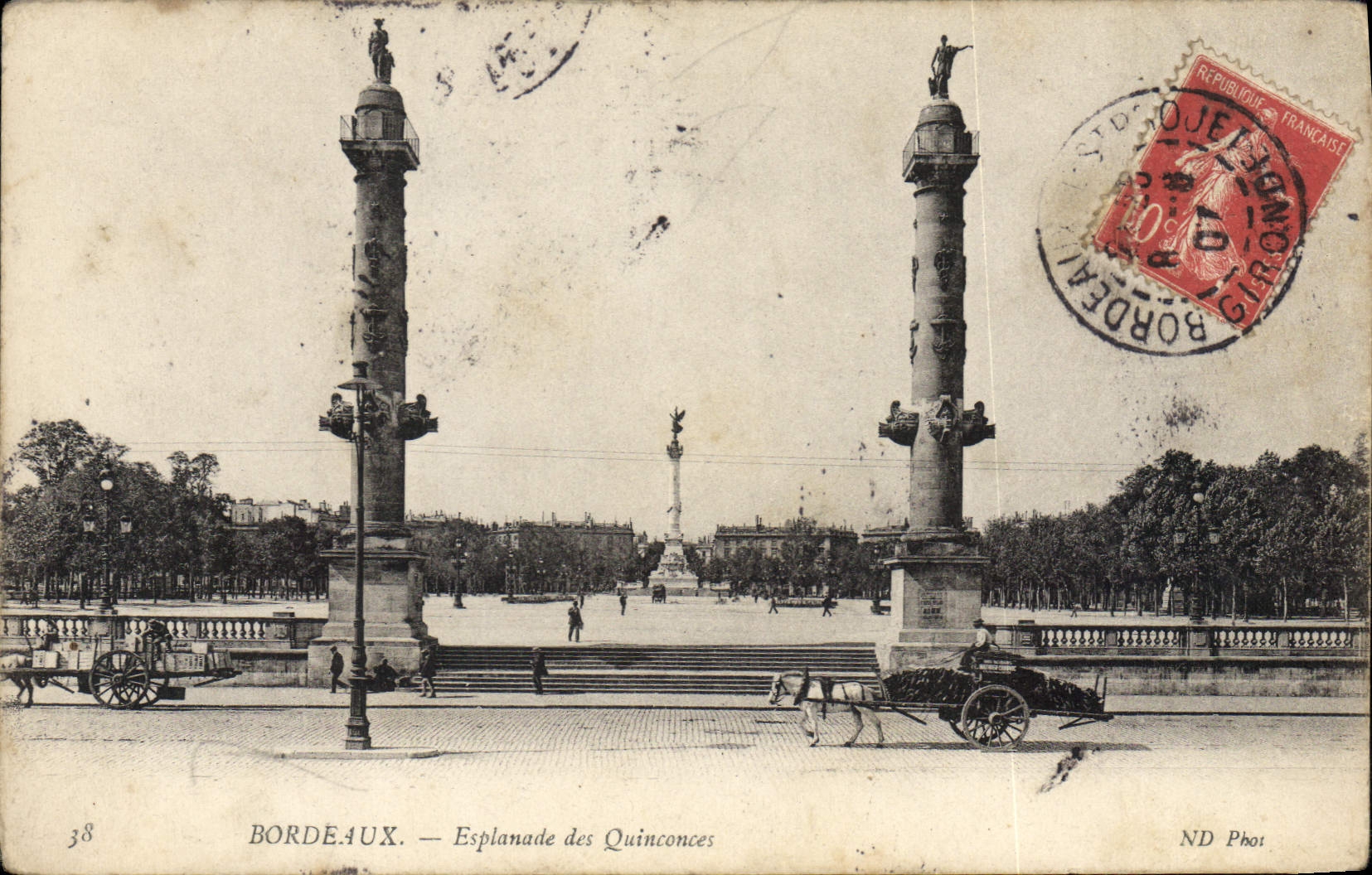 CPA Bordeaux Esplanade des Quinconces 