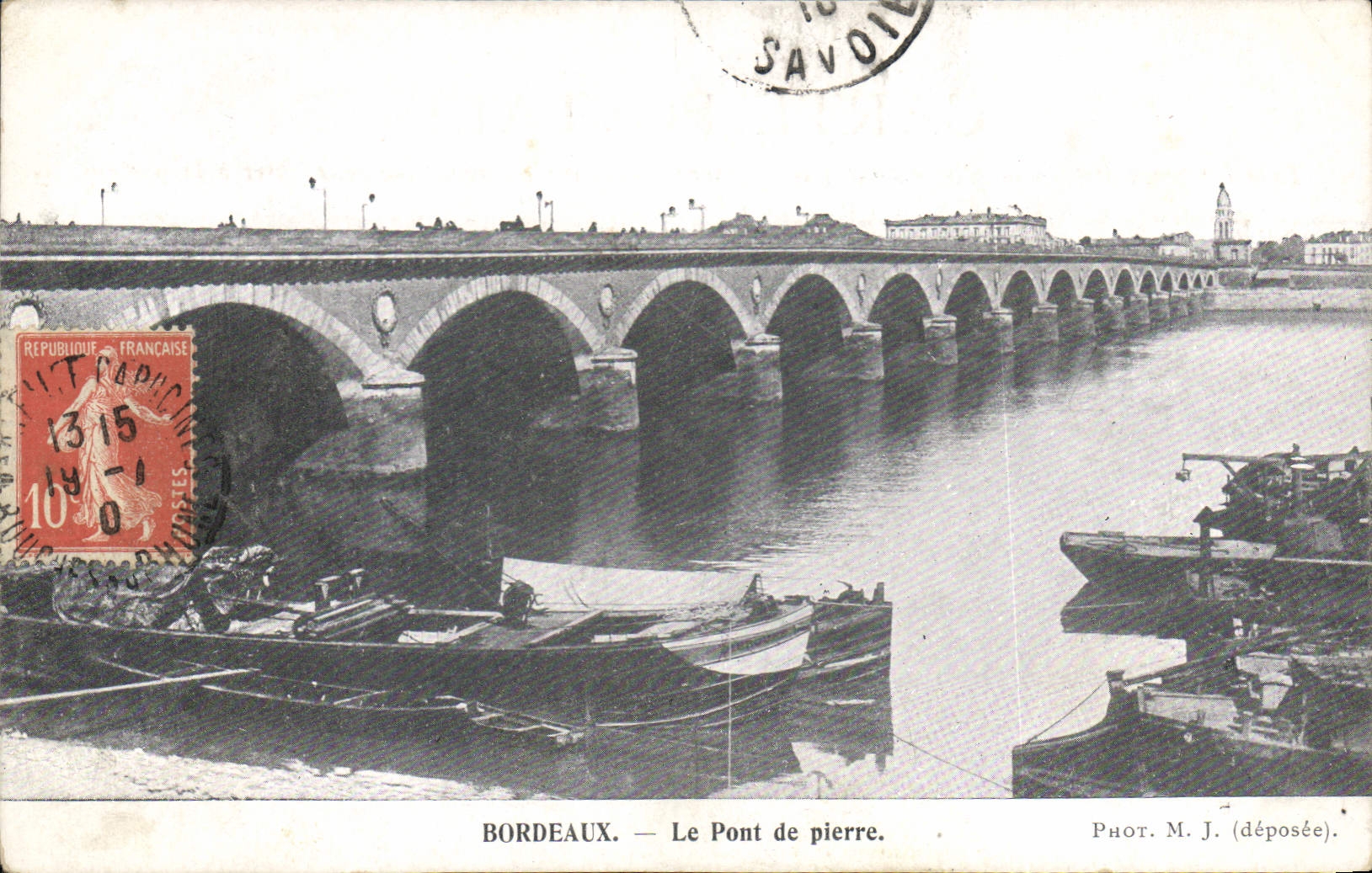 CPA Bordeaux le Pont de pierre 