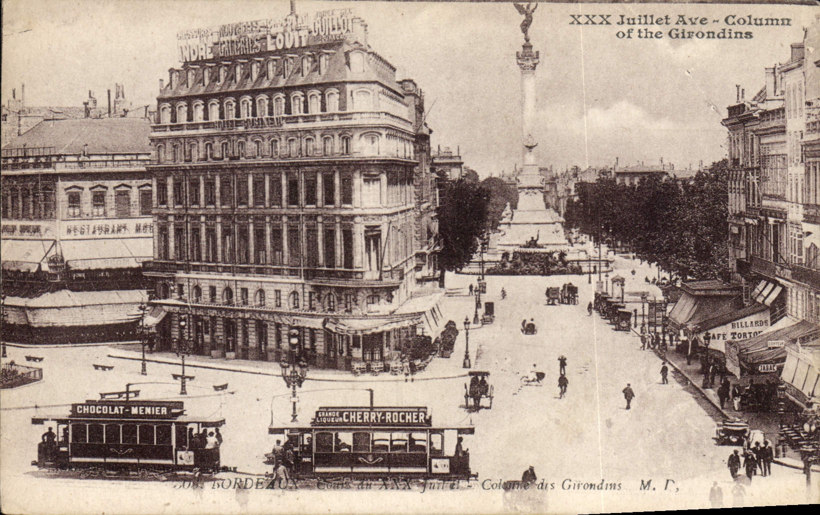 CPA Bordeaux Cours du XXX Juillet Tramway