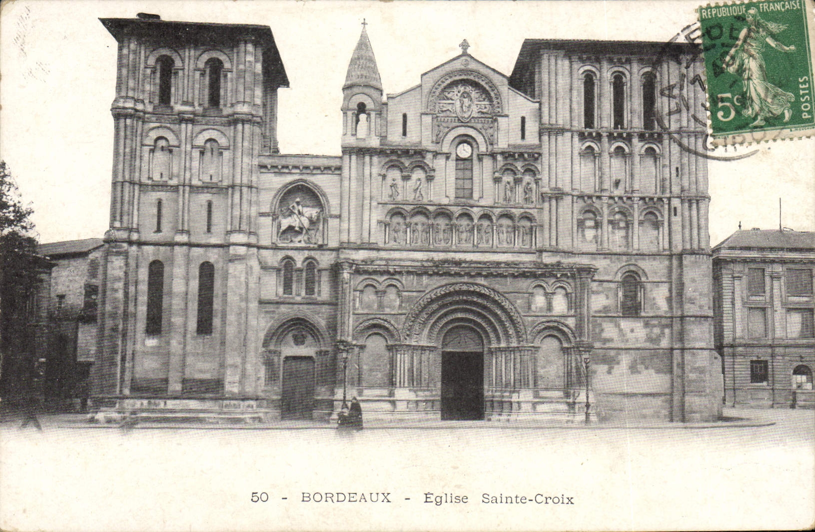 CPA Bordeaux Eglise Sainte Croix 