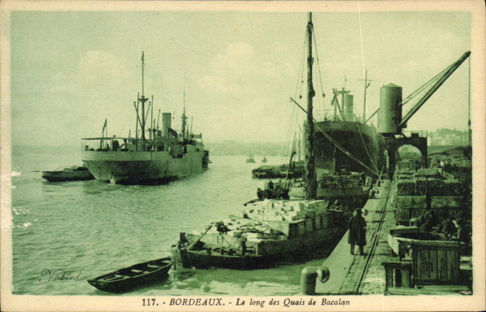 CPA Bordeaux le long des Quais de Bacalan