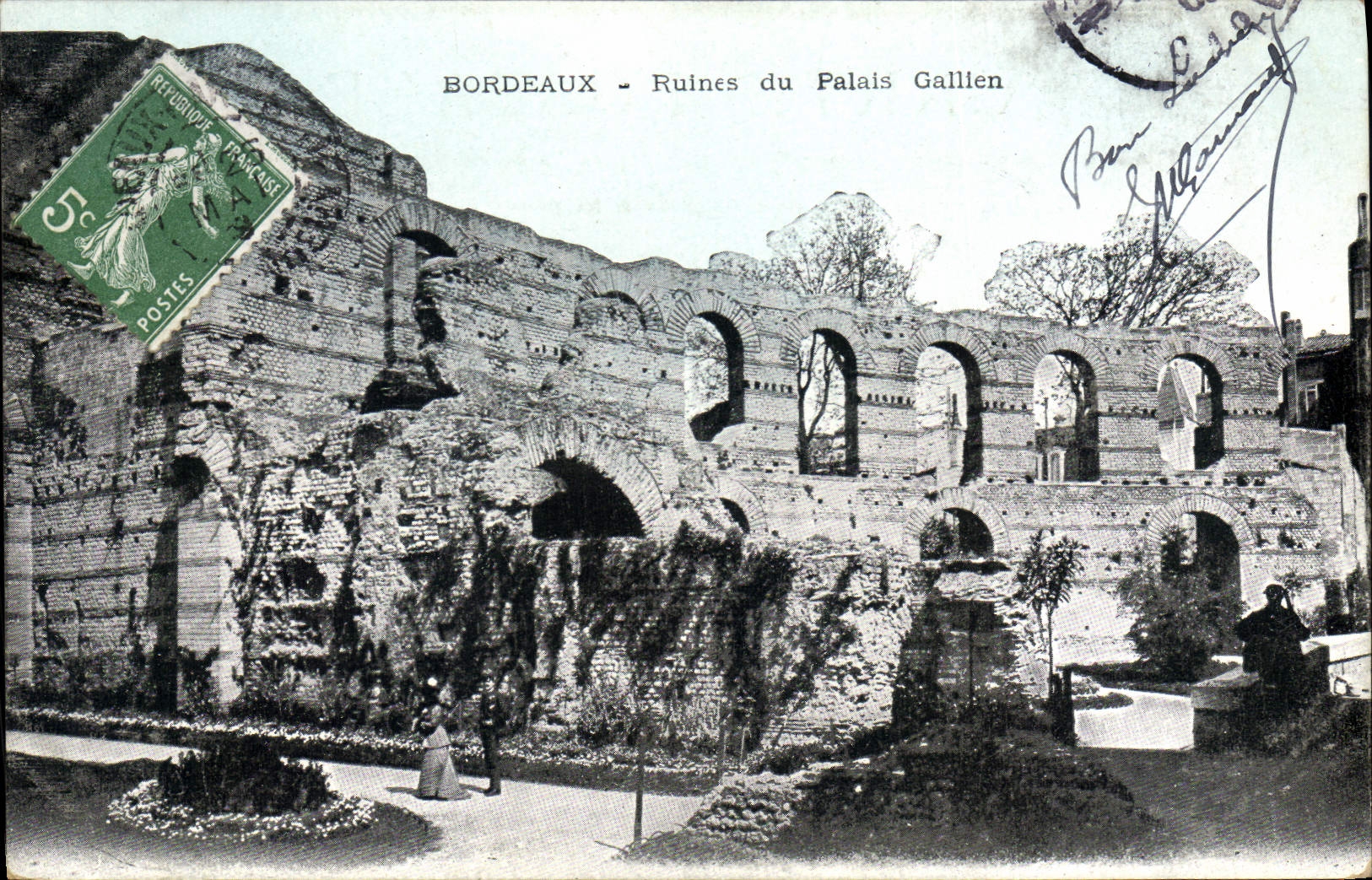 CPA Bordeaux Ruines du Palais Gallien 