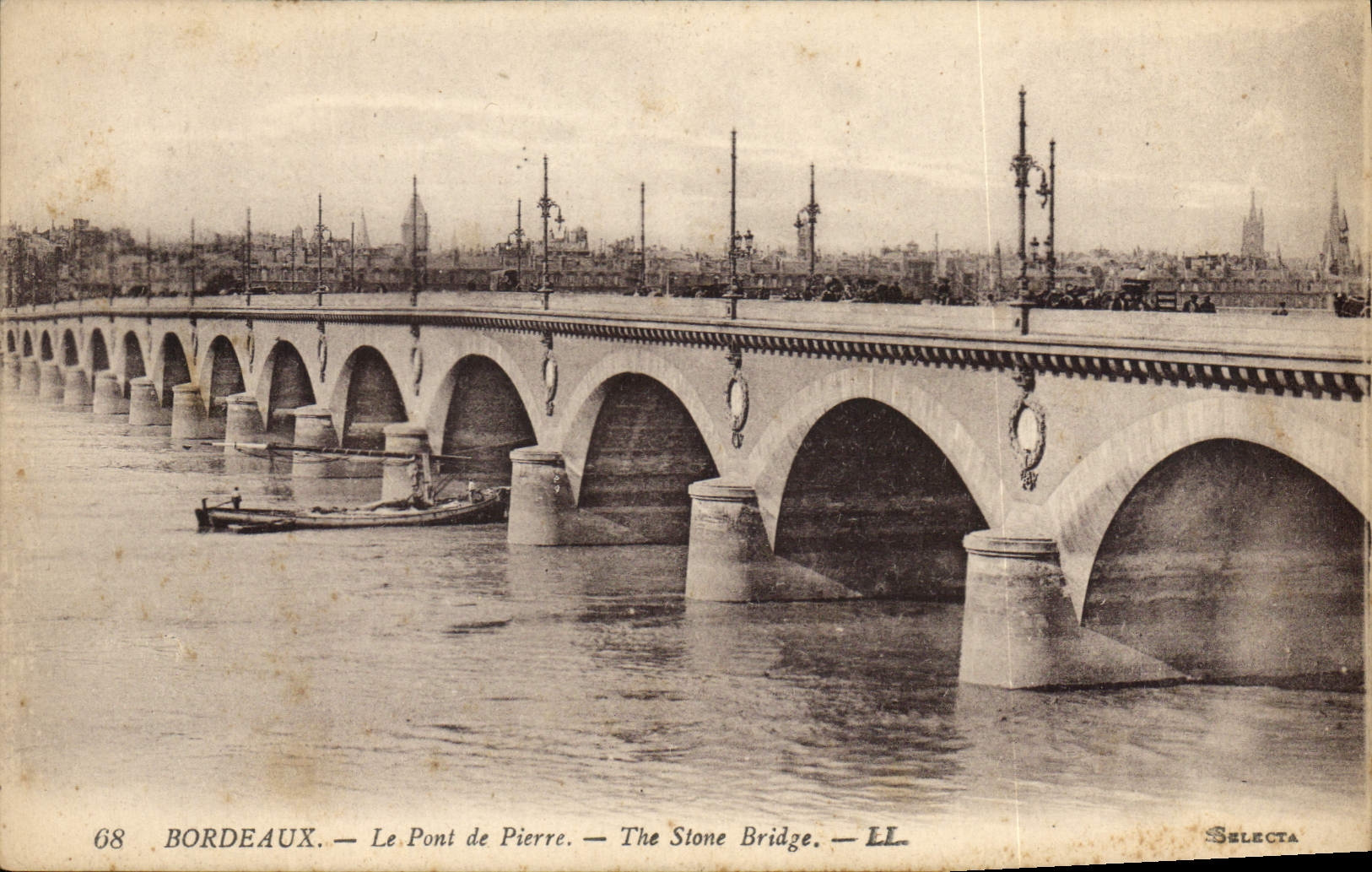 CPA Bordeaux le Pont de Pierre 