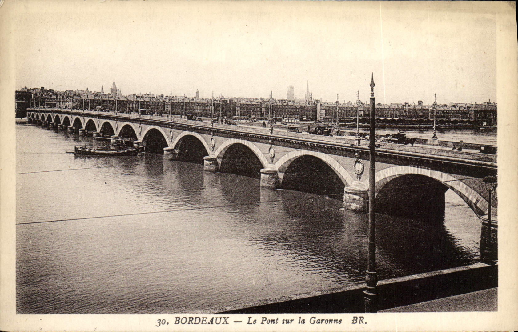 CPA Bordeaux le pont sur la Garonne 