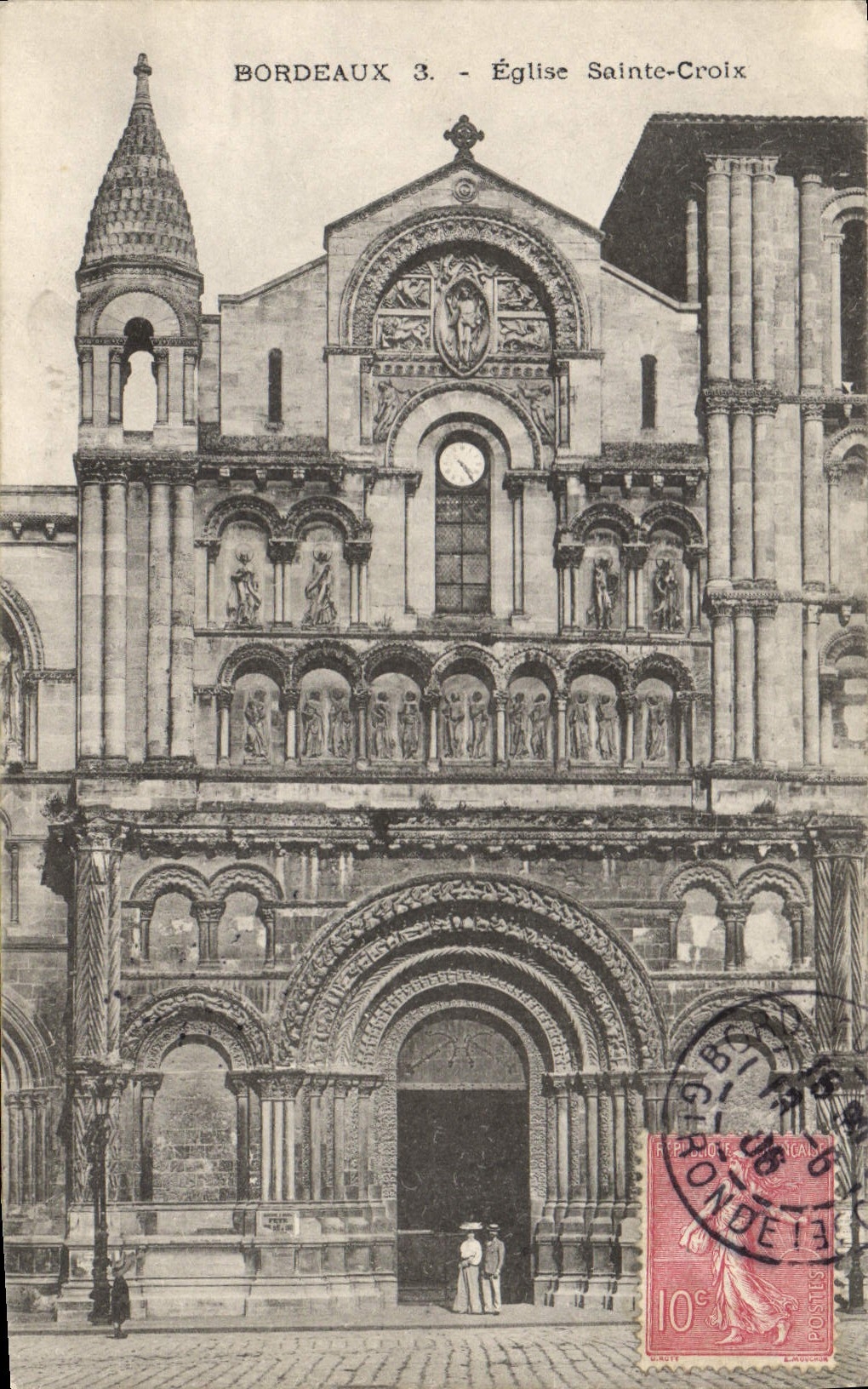 CPA Bordeaux Eglise Sainte Croix 