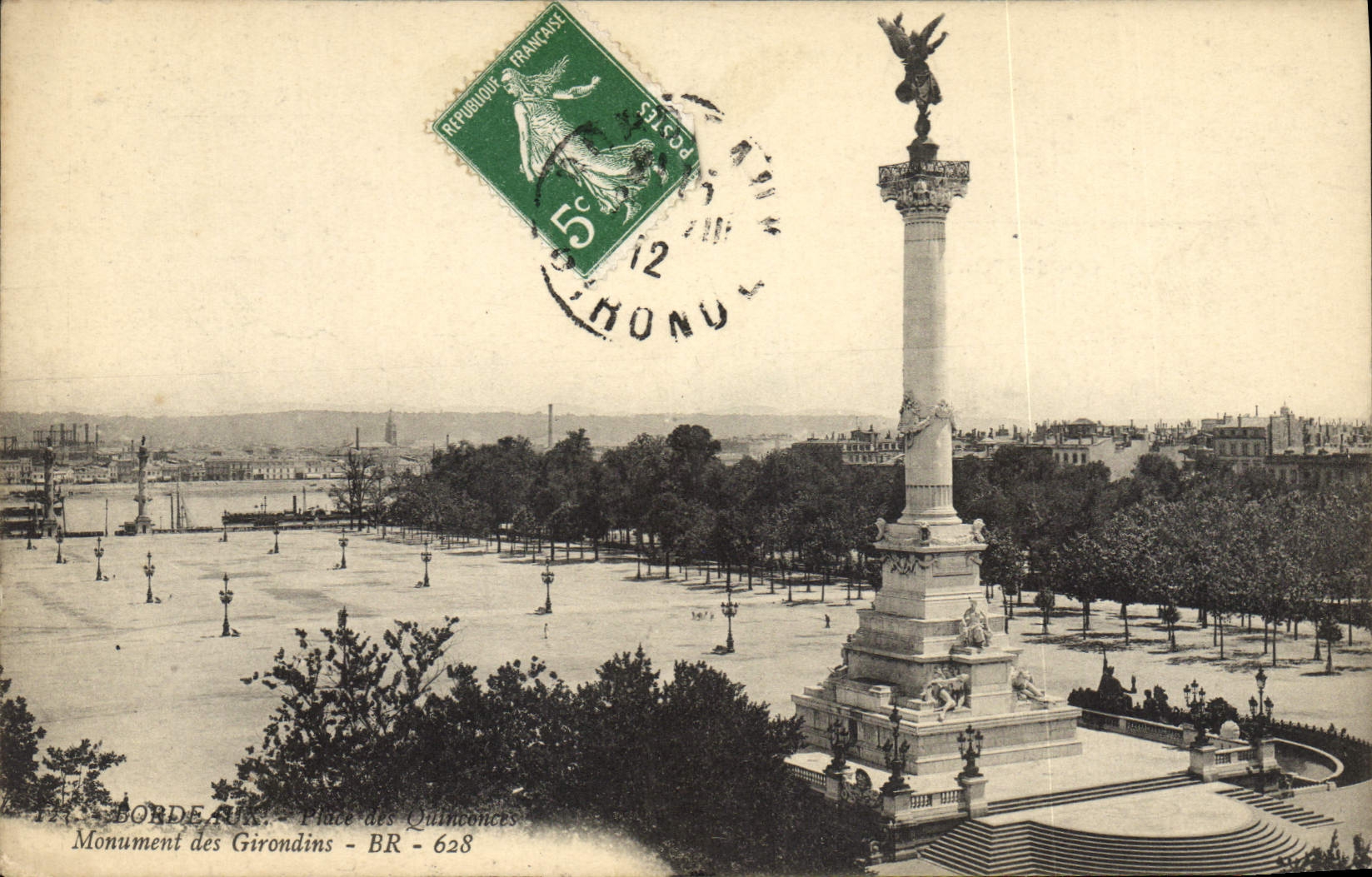 CPA Bordeaux Monument des Girondins 