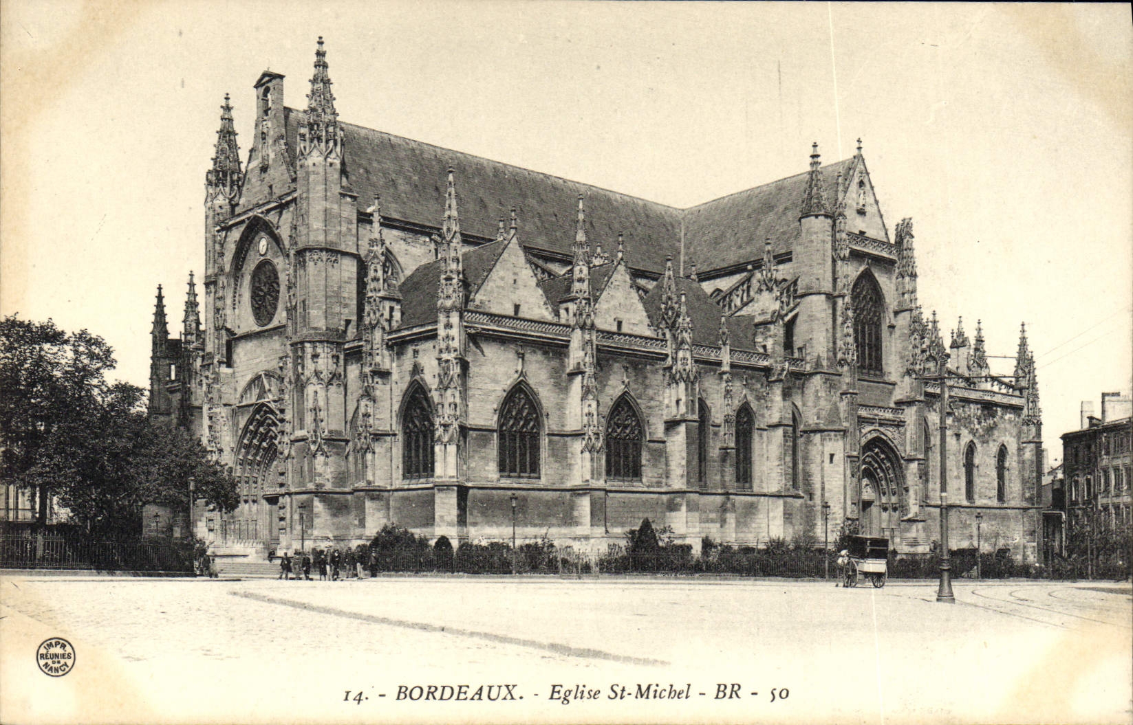 CPA Bordeaux Eglise St Michel 