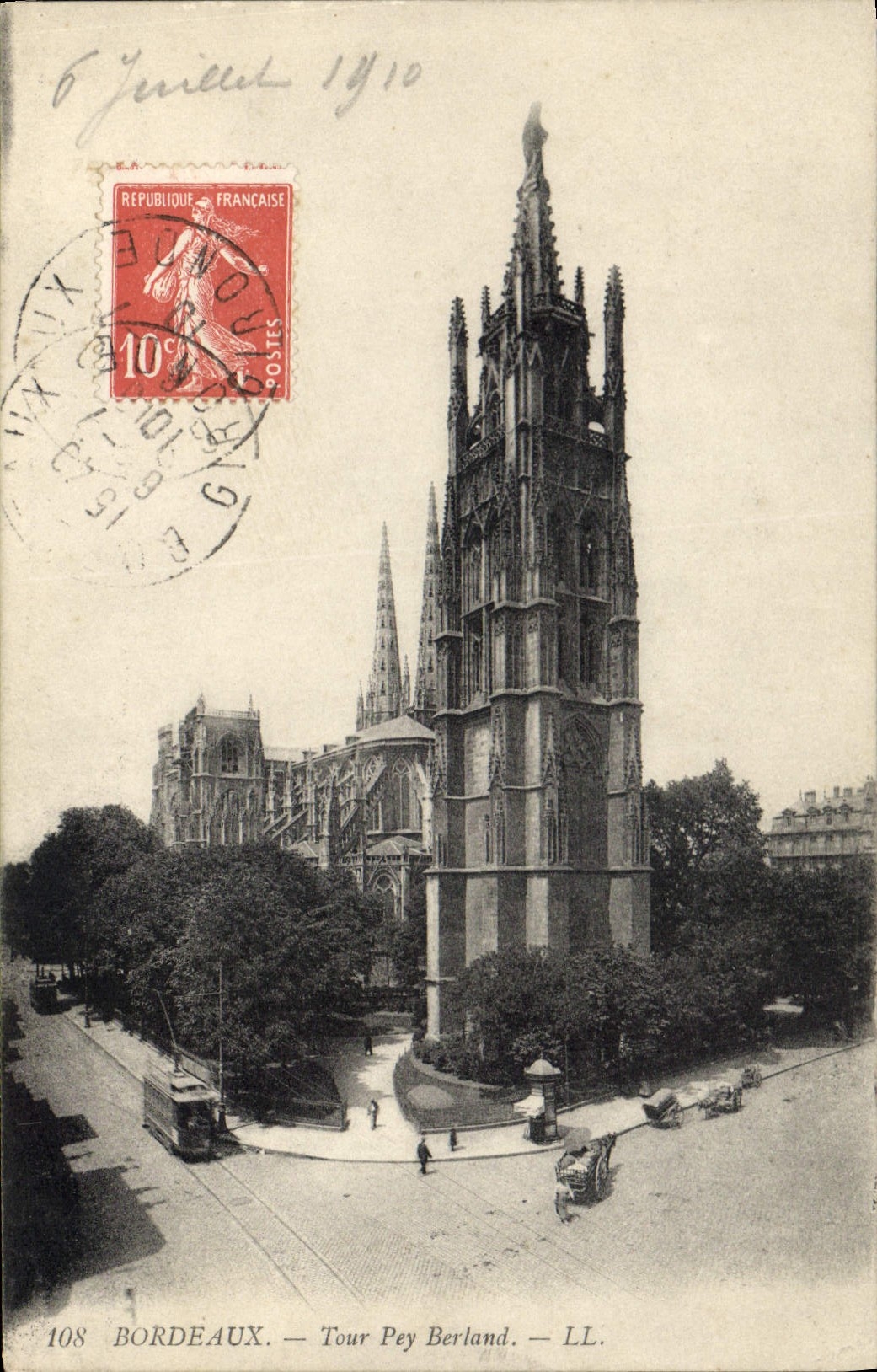 CPA Bordeaux Tour Pey Berland 
