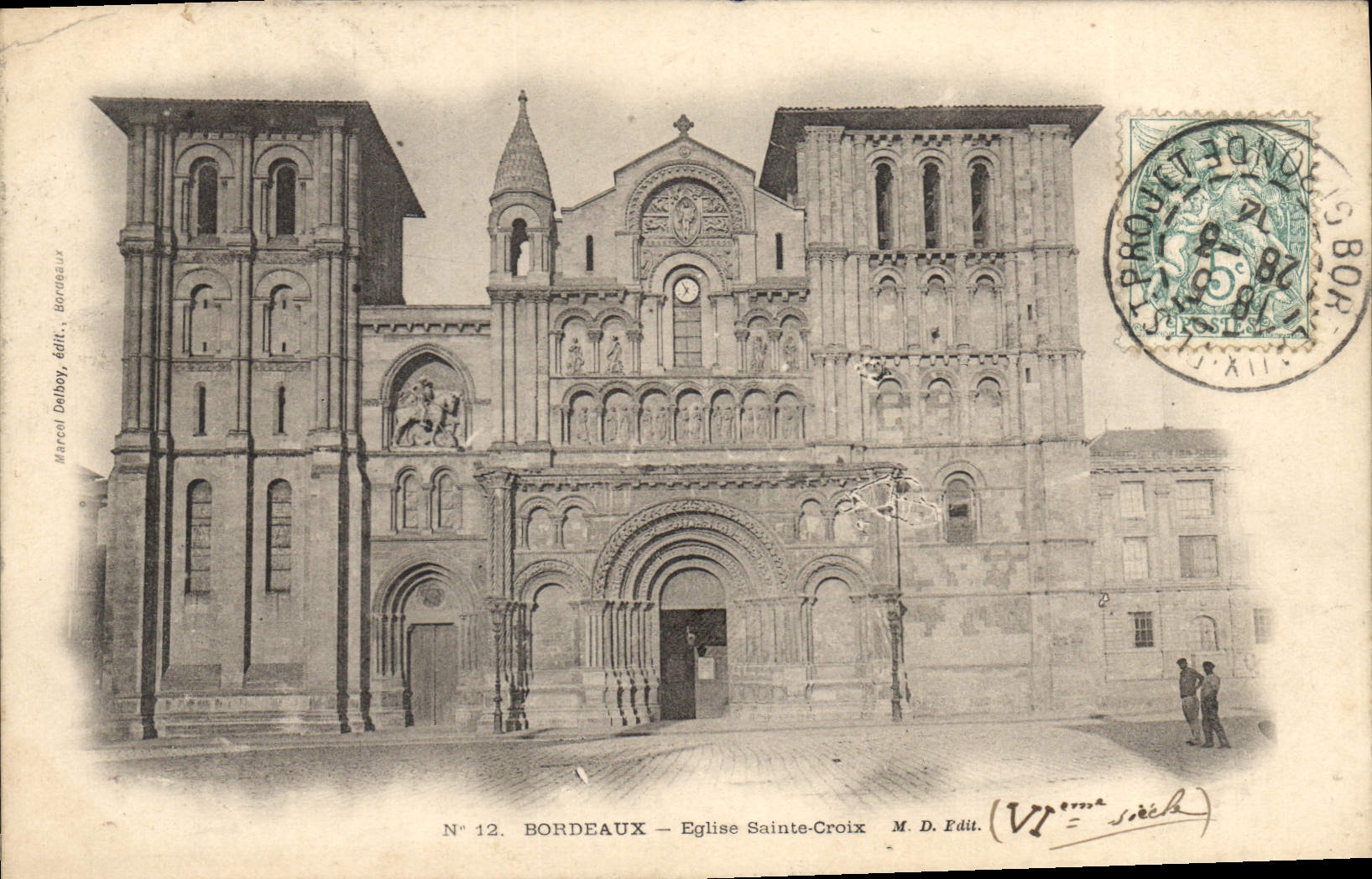 CPA Bordeaux Eglise Sainte Croix 