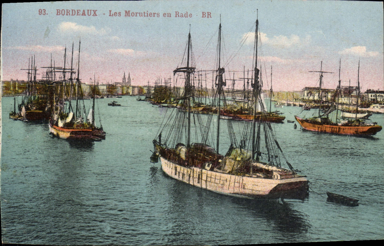 CPA Bordeaux les Morutiers en Rade Bateaux