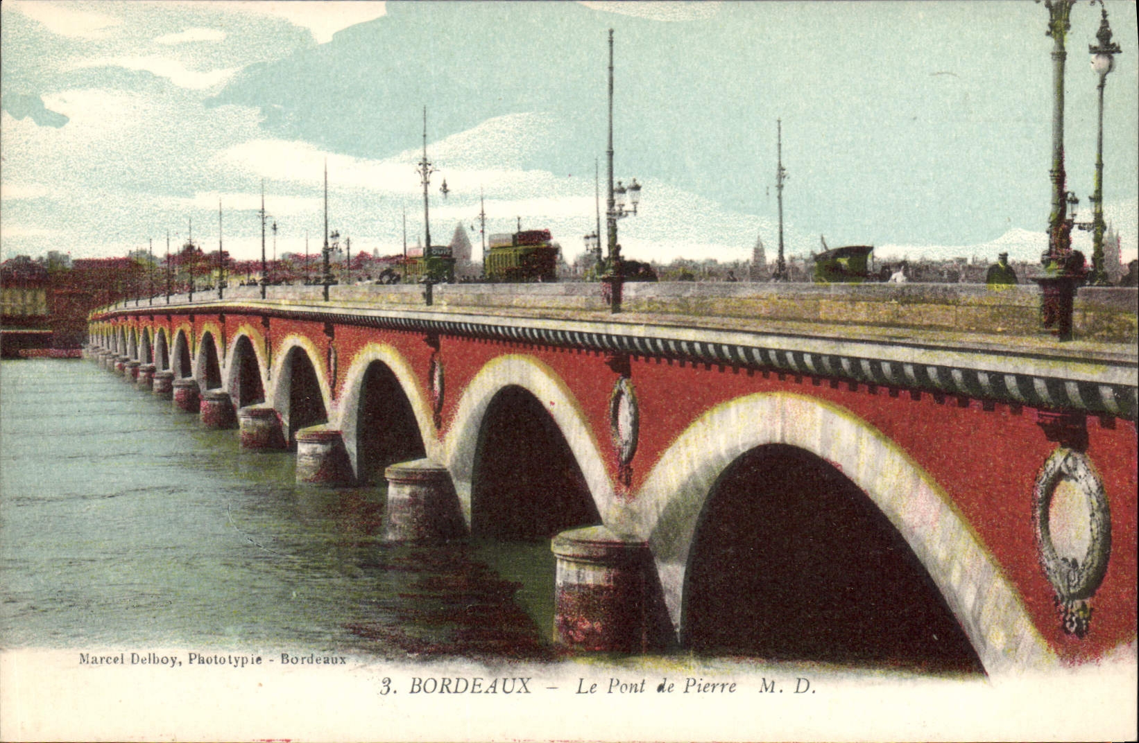 CPA Bordeaux le Pont de Pierre 