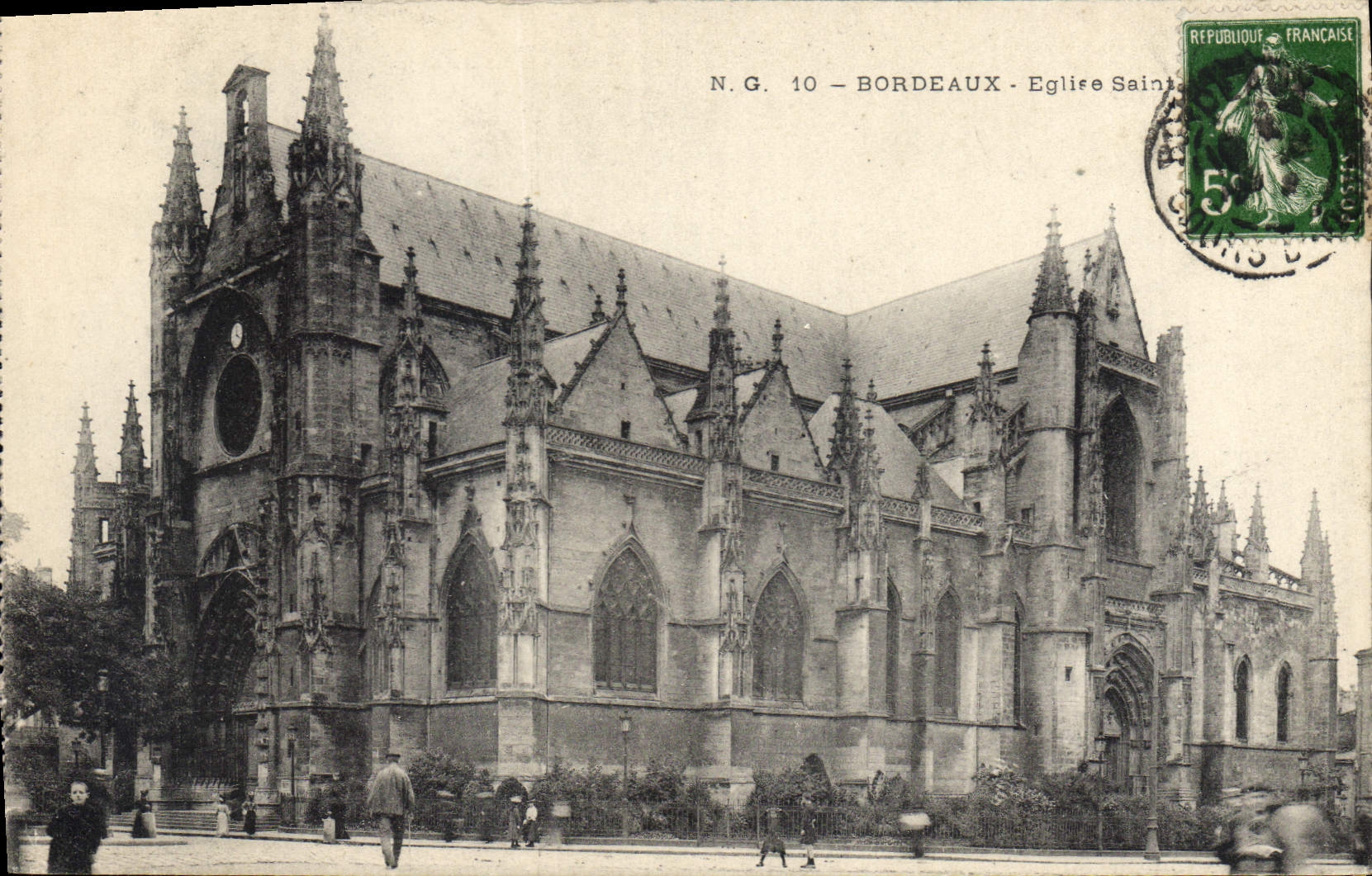 CPA Bordeaux Eglise Saint Michel 