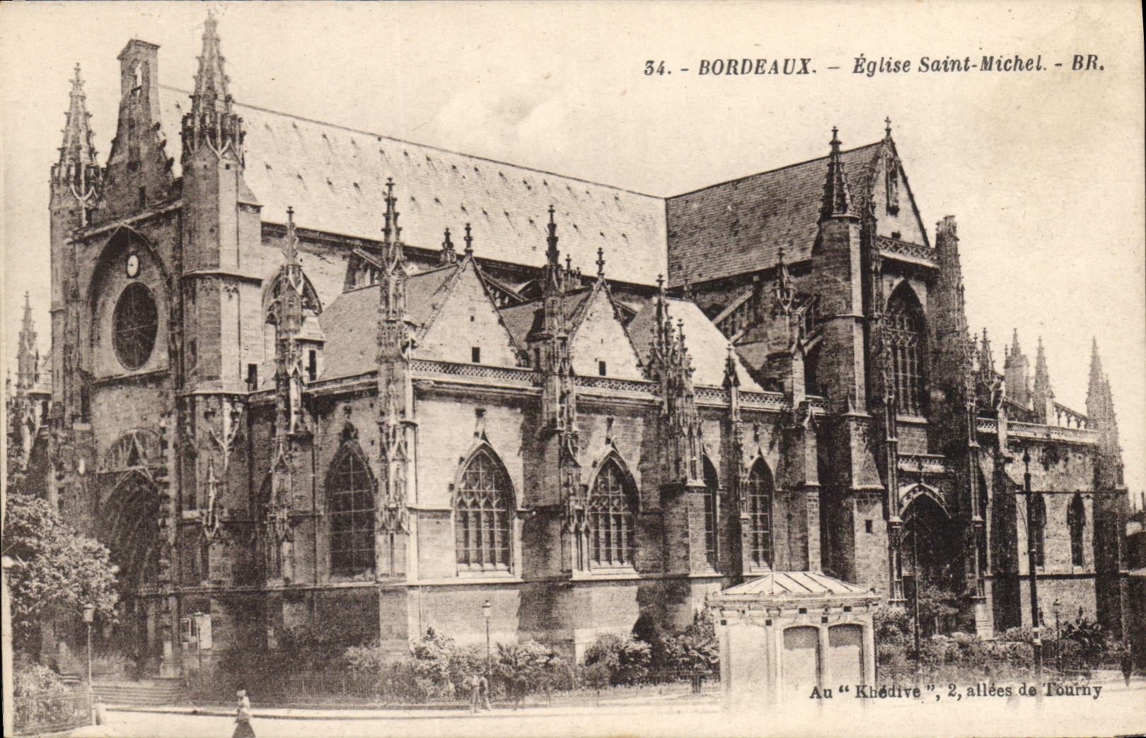 CPA Bordeaux Eglise Saint Michel 