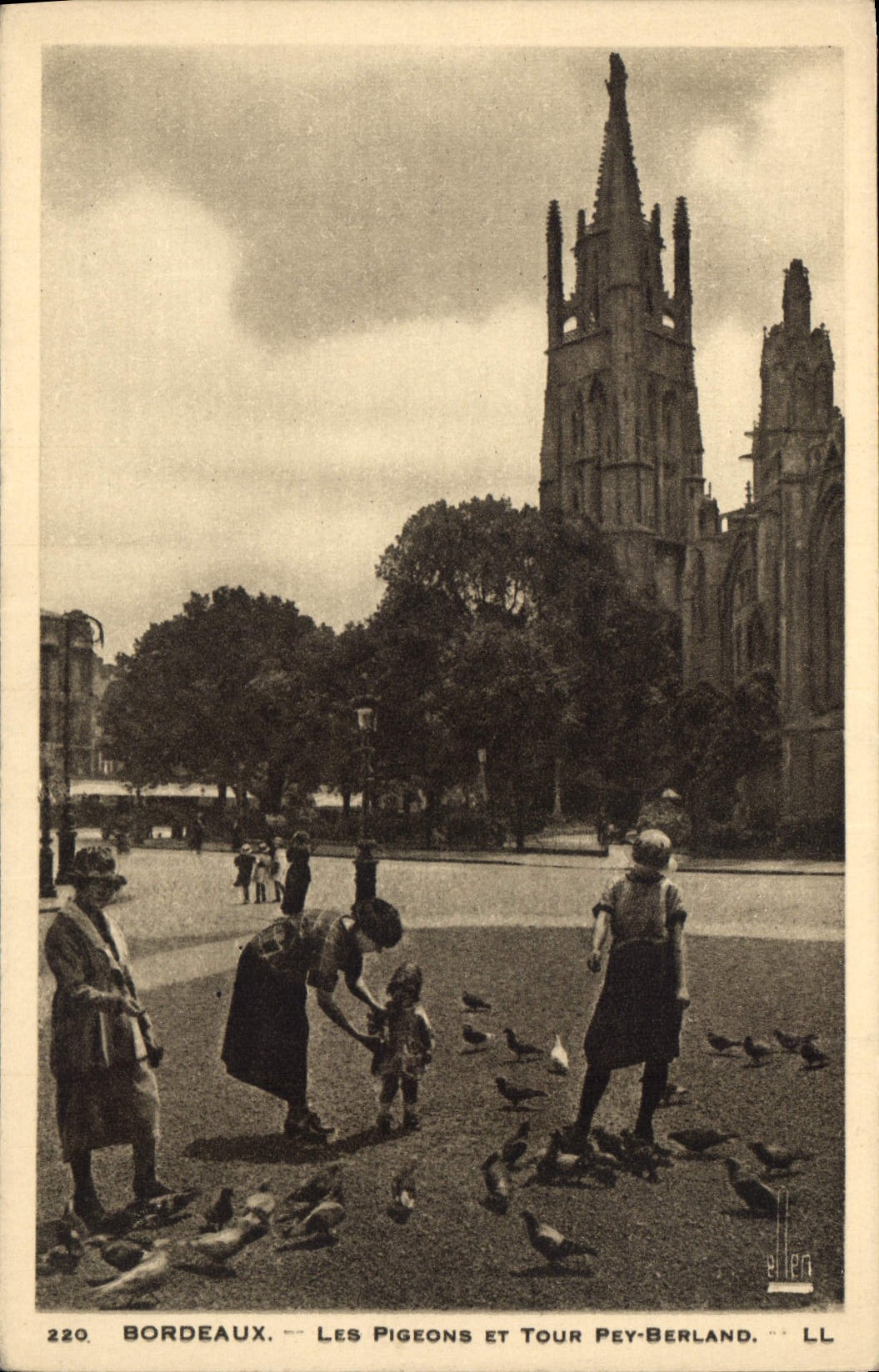 CPA Bordeaux les Pigeons et Tour Pey Berland 