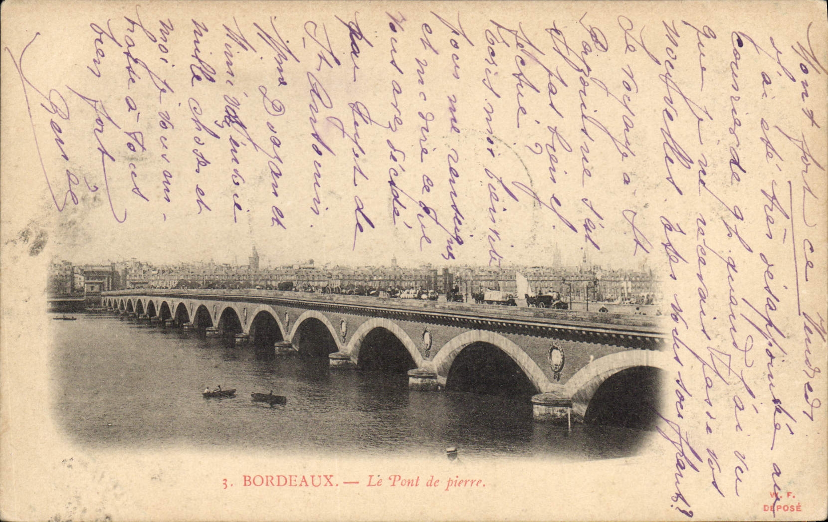 CPA Bordeaux le Pont de Pierre 
