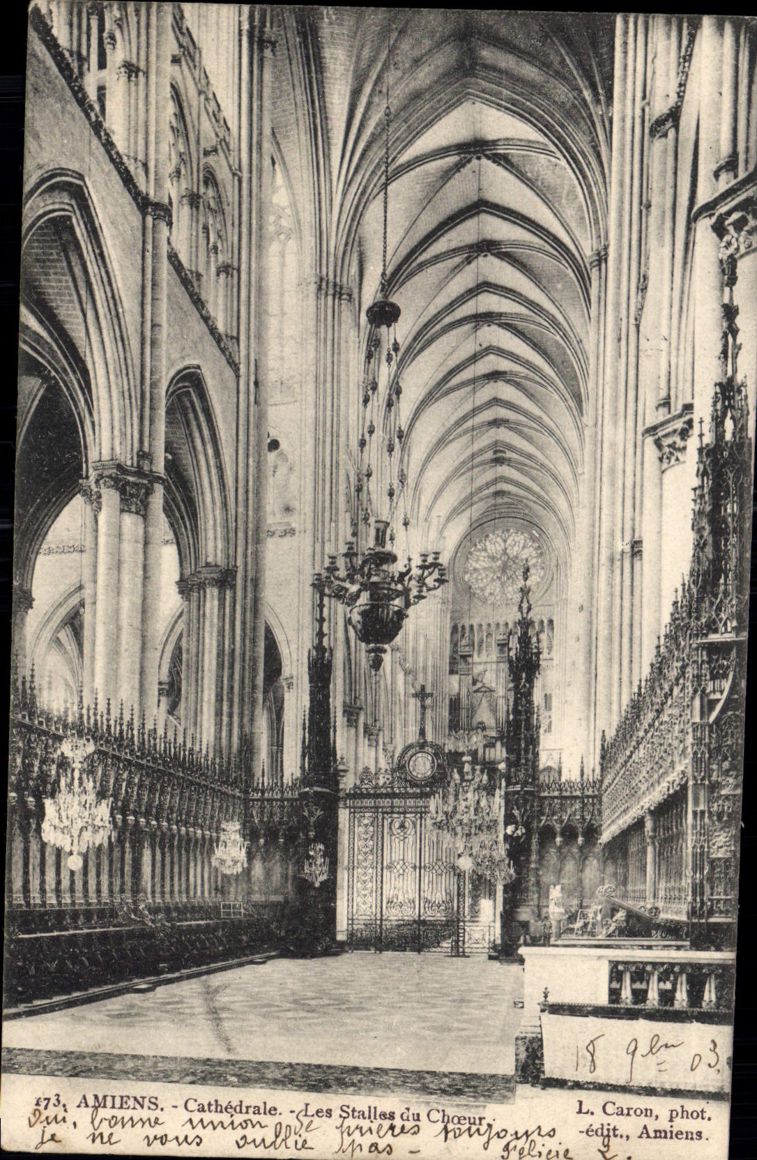 CPA Amiens Cathedrale les Stalles du Choeur 