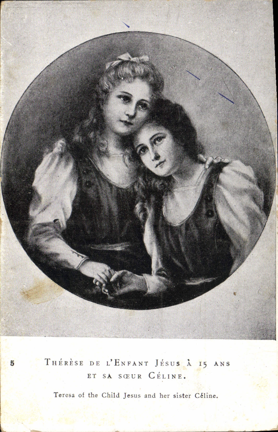 CPA Therese de l'Enfant Jesus a 15 ans et sa cceur Celine 