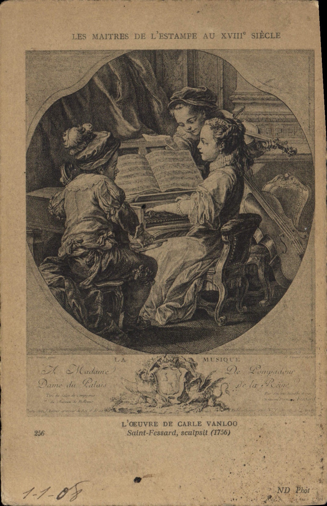 CPA Les Maitres de l'Estampe l'ceuvre de Carle Vanloo 