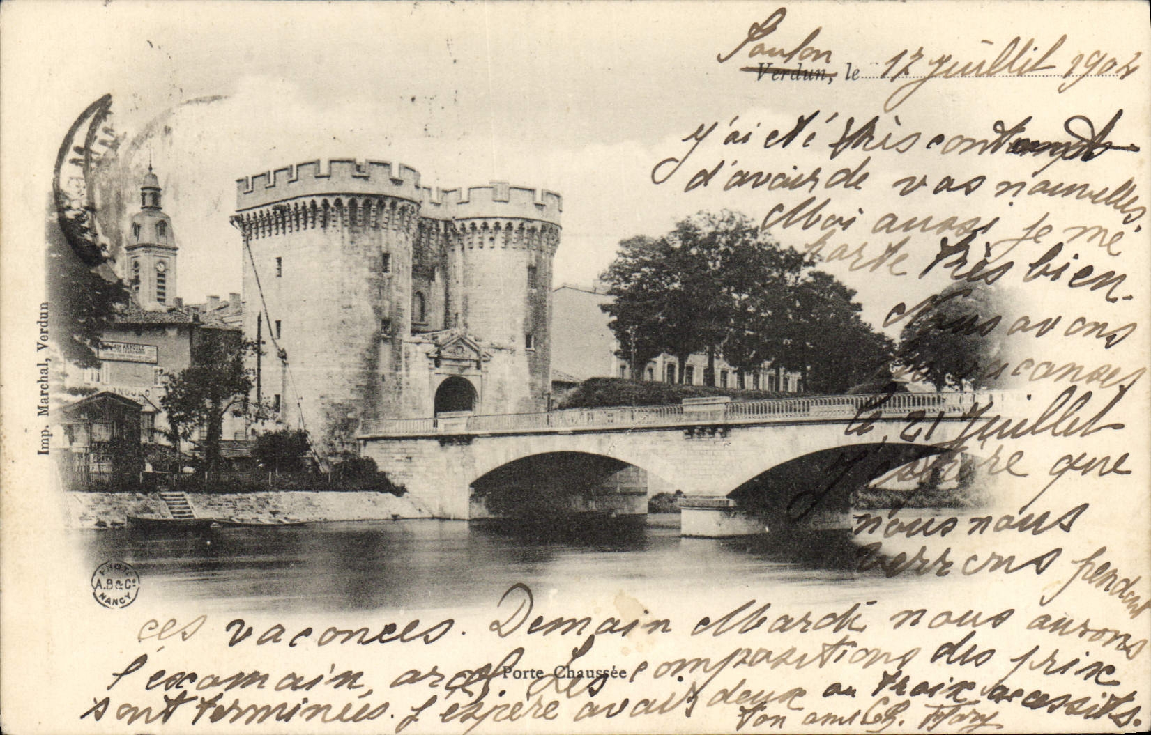 CPA Verdun La Porte Chaussee 