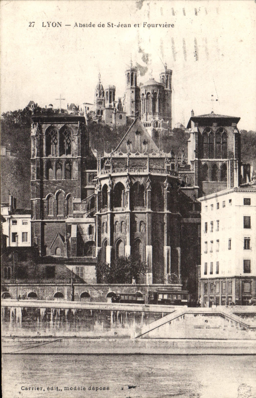 CPA Lyon Abside de St Jean et Fourviere 