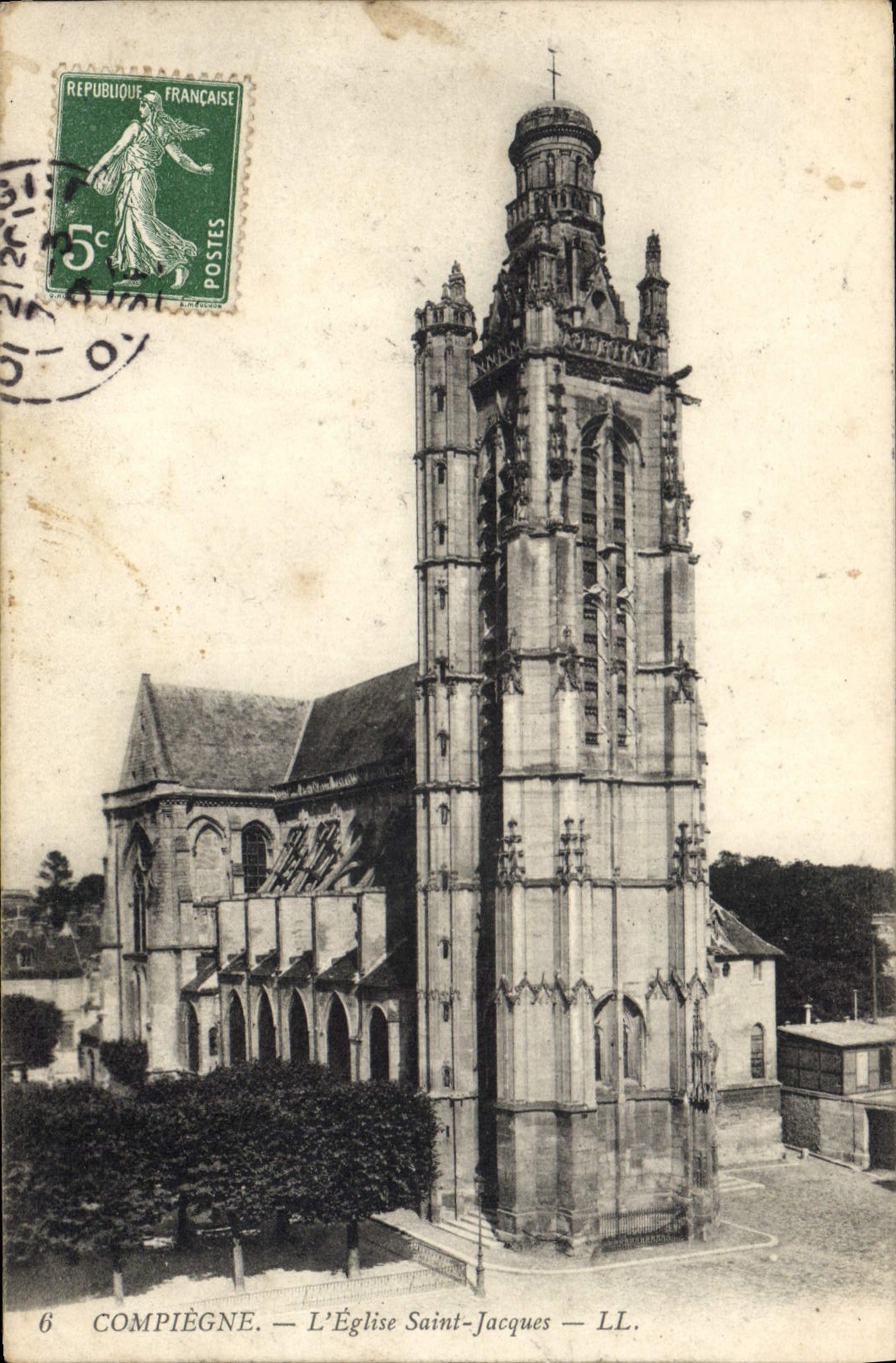 CPA Compiegne L'Eglise Saint Jacques 