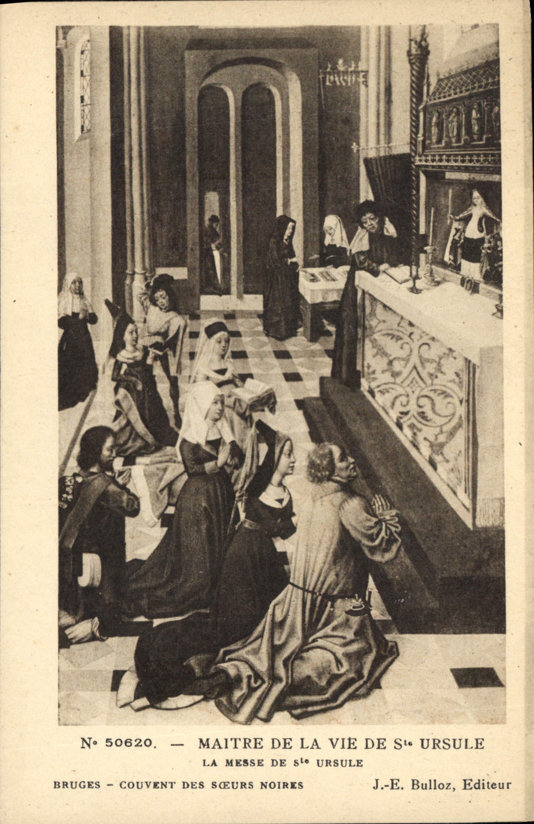 CPA Maitre de la Vie de Ste Ursule La Messe de Ste Ursule bruges Couvent des Soeurs Noires 