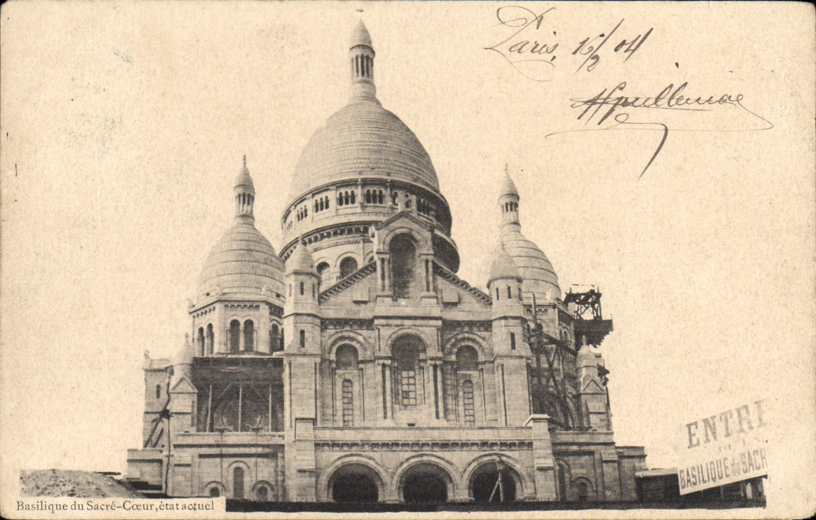 CPA Basilique de Sacre Coeur etat actuel